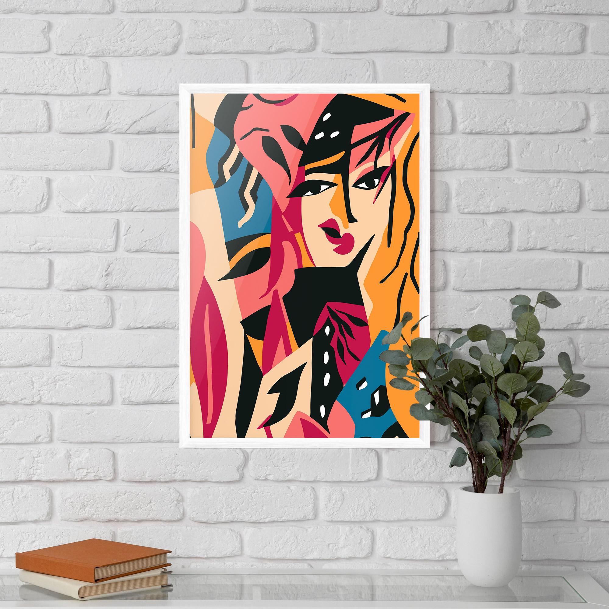 Plakat w Ramie Crowd Face mockup 5