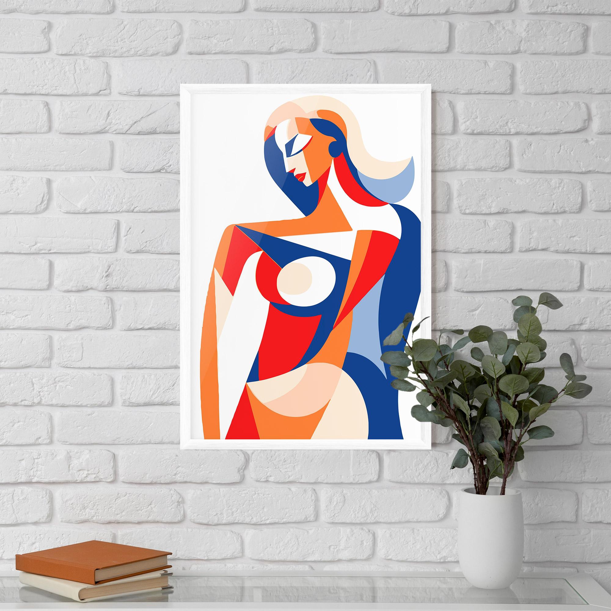 Plakat w Ramie White Hair Woman mockup 5