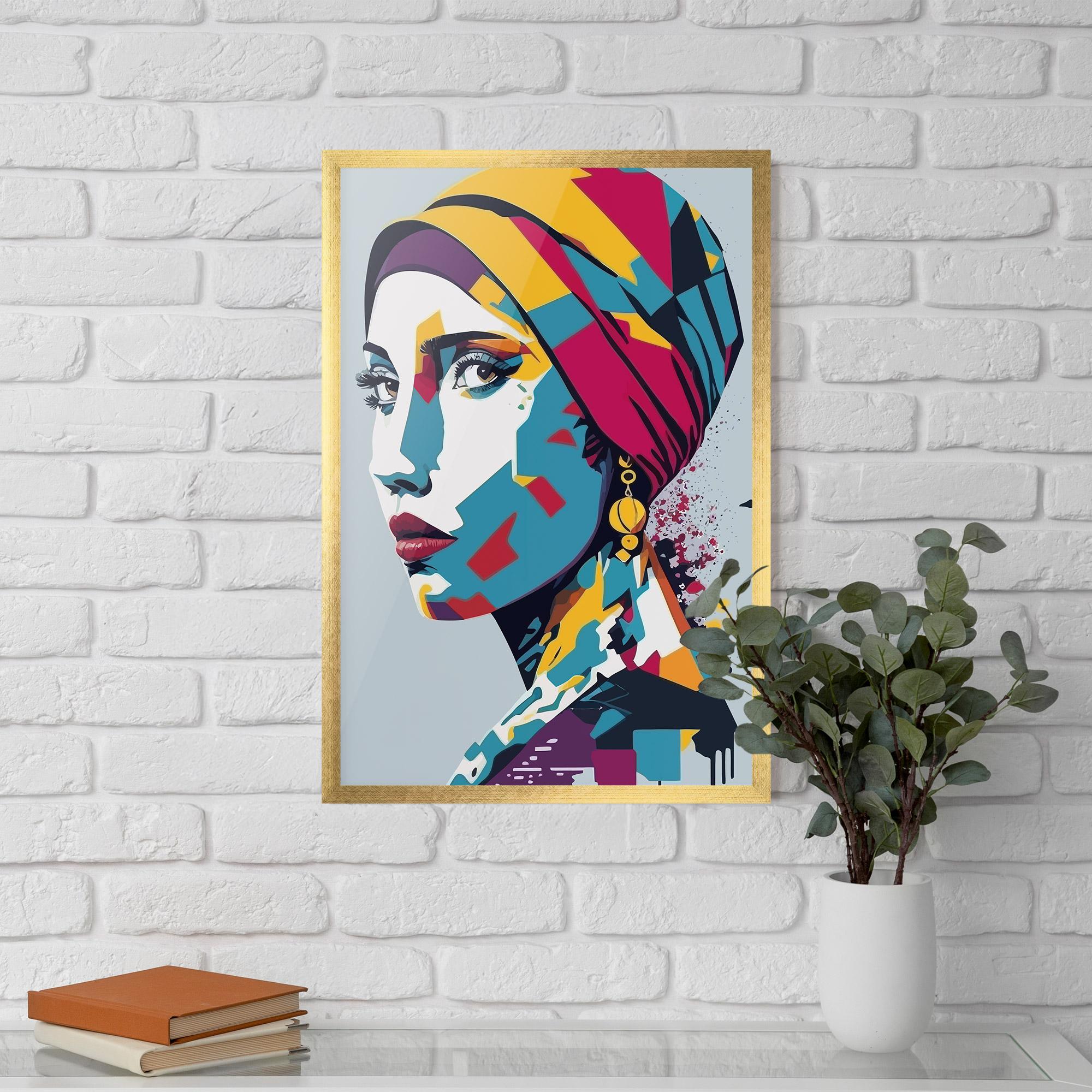 Plakat w Ramie Long Face Woman mockup 5
