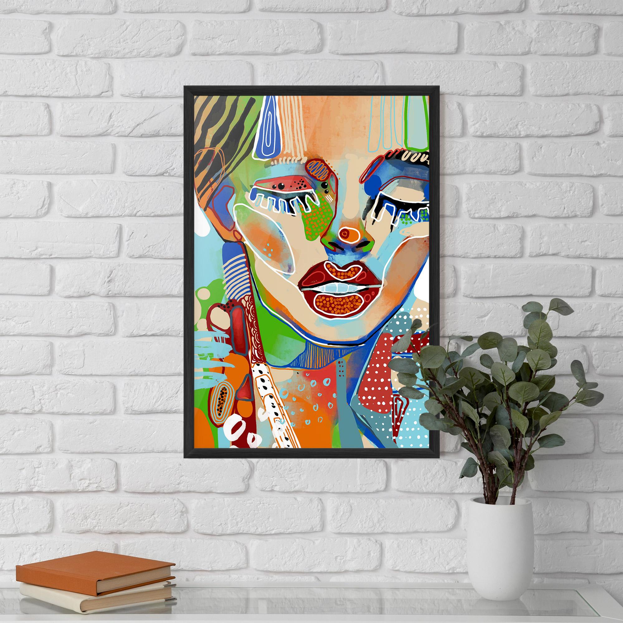 Plakat w Ramie Abstract Art Woman mockup 5