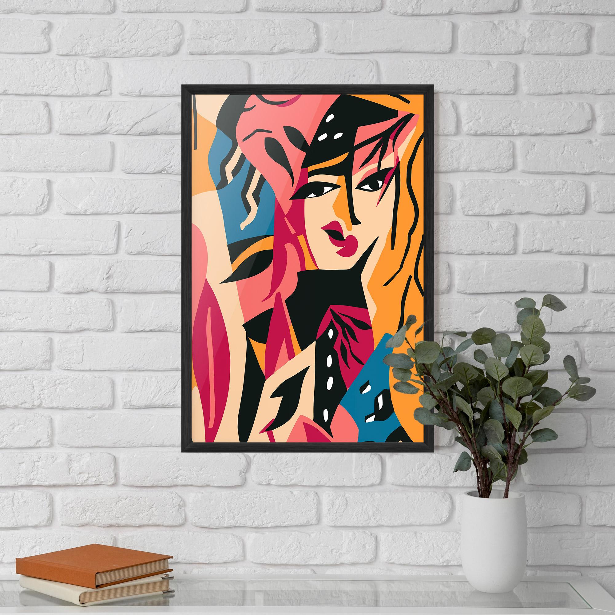 Plakat w Ramie Crowd Face mockup 5