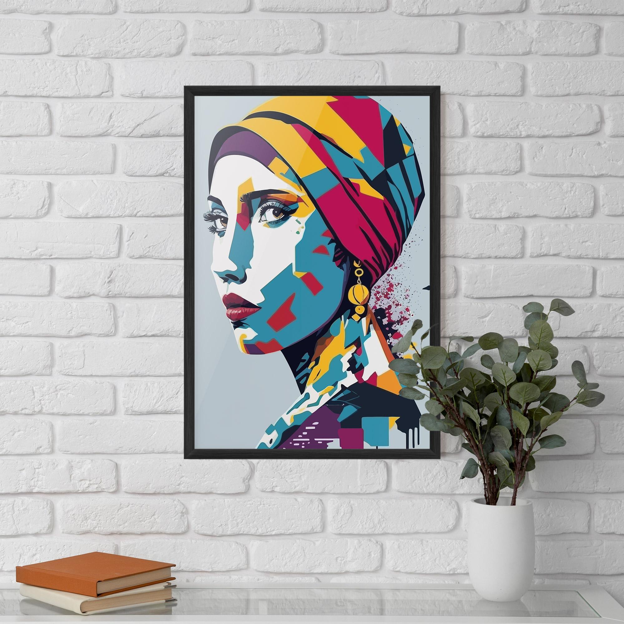Plakat w Ramie Long Face Woman mockup 5