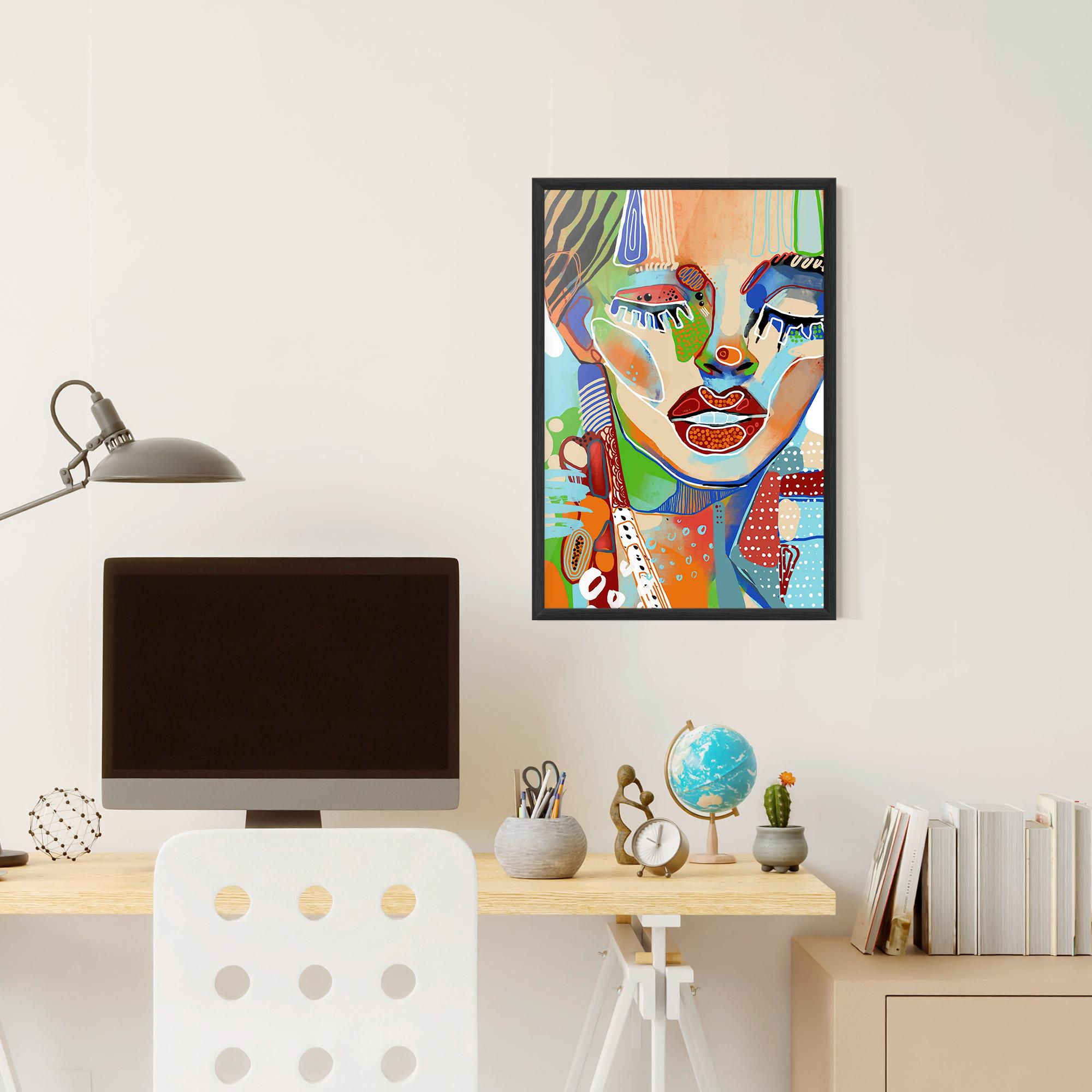 Plakat w Ramie Abstract Art Woman mockup 6
