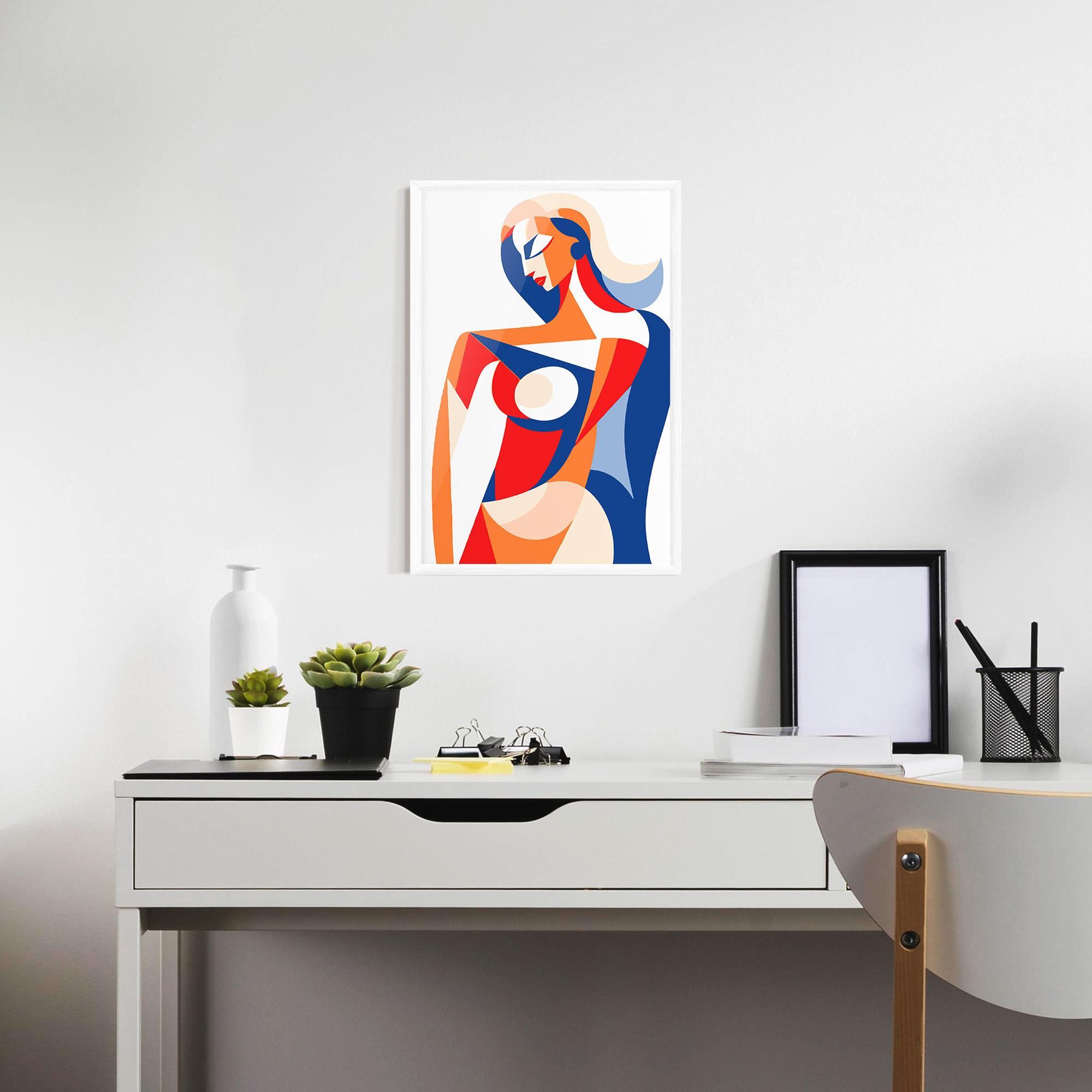 Plakat w Ramie White Hair Woman mockup 7