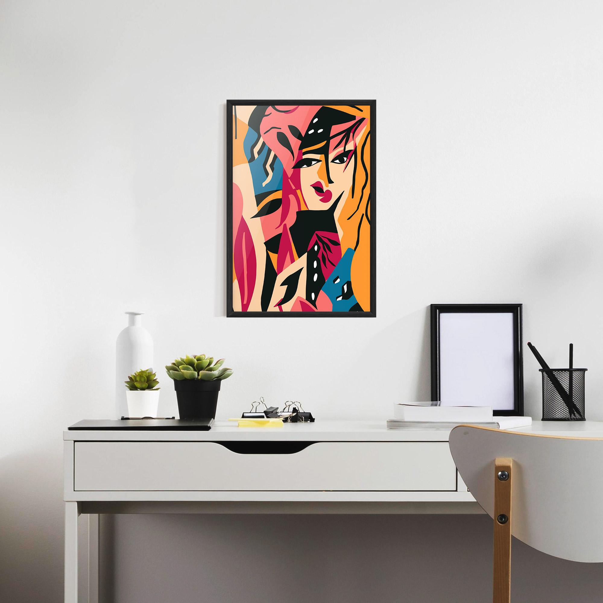 Plakat w Ramie Crowd Face mockup 7