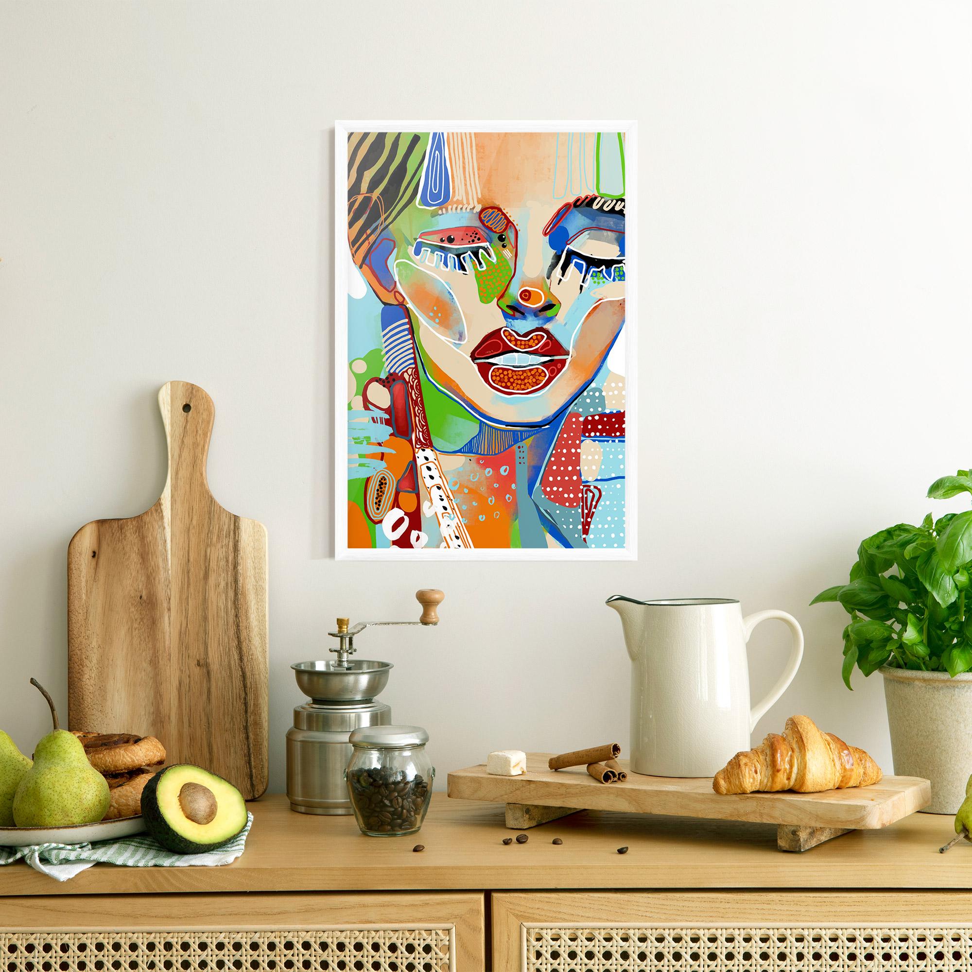 Plakat w Ramie Abstract Art Woman mockup 8