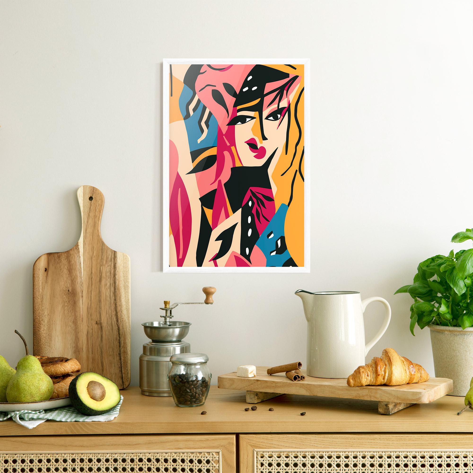 Plakat w Ramie Crowd Face mockup 8