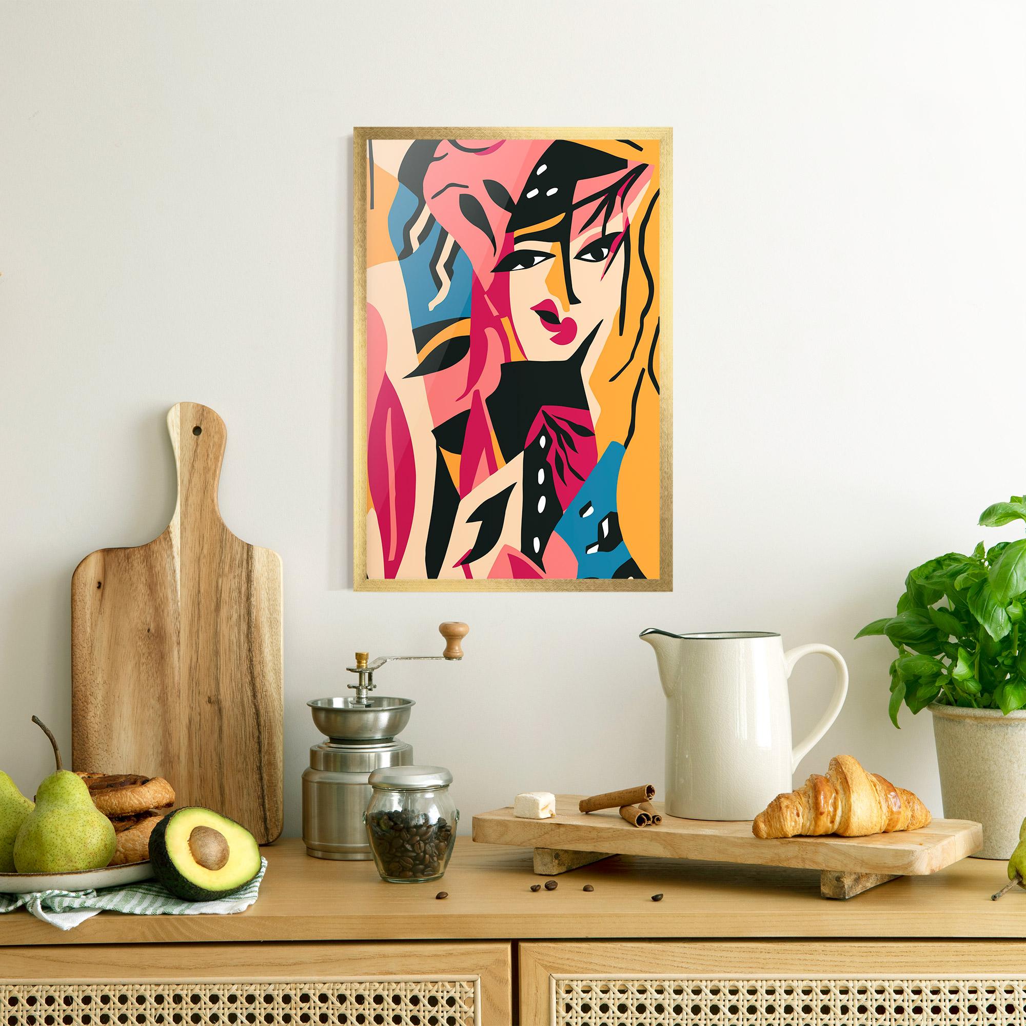 Plakat w Ramie Crowd Face mockup 8