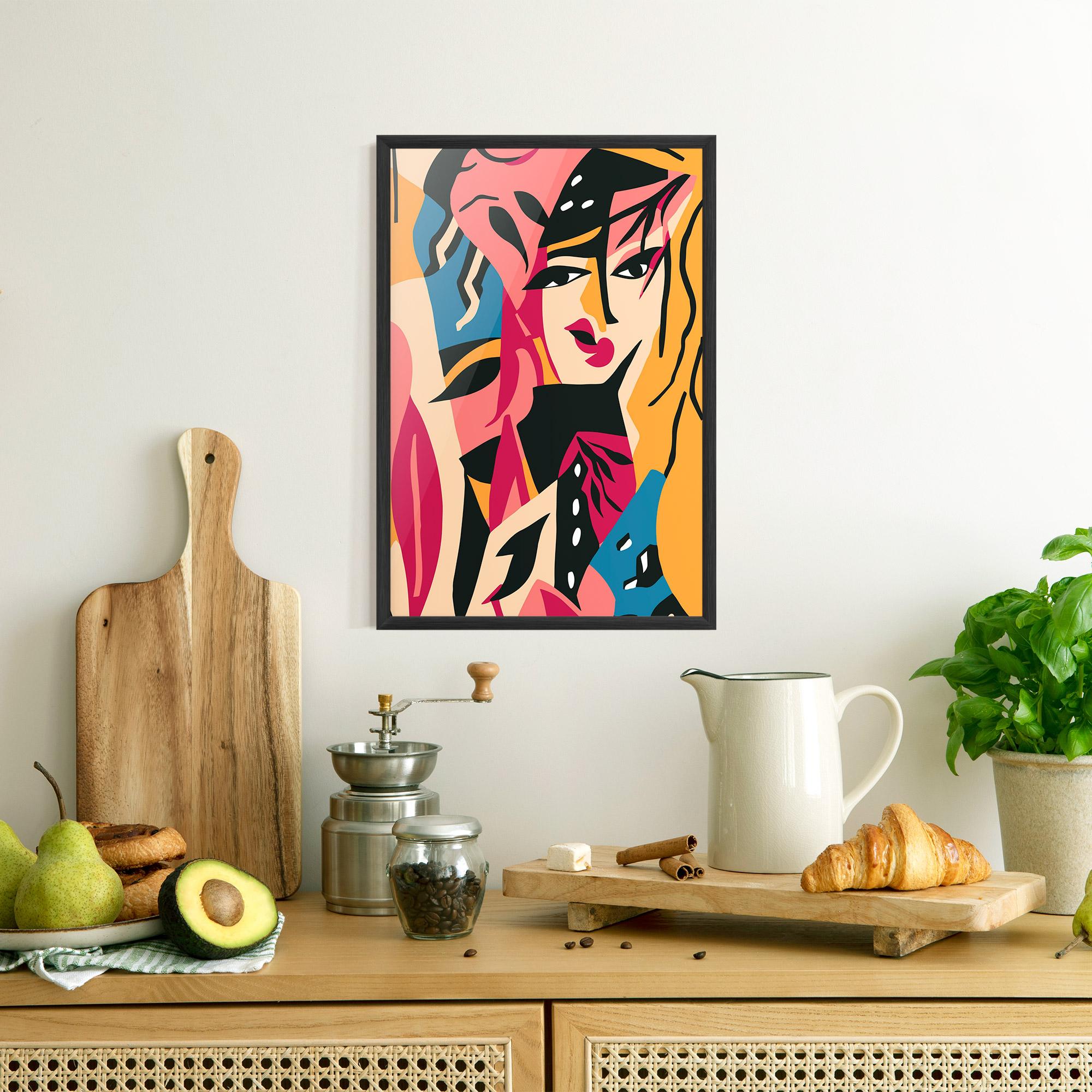 Plakat w Ramie Crowd Face mockup 8