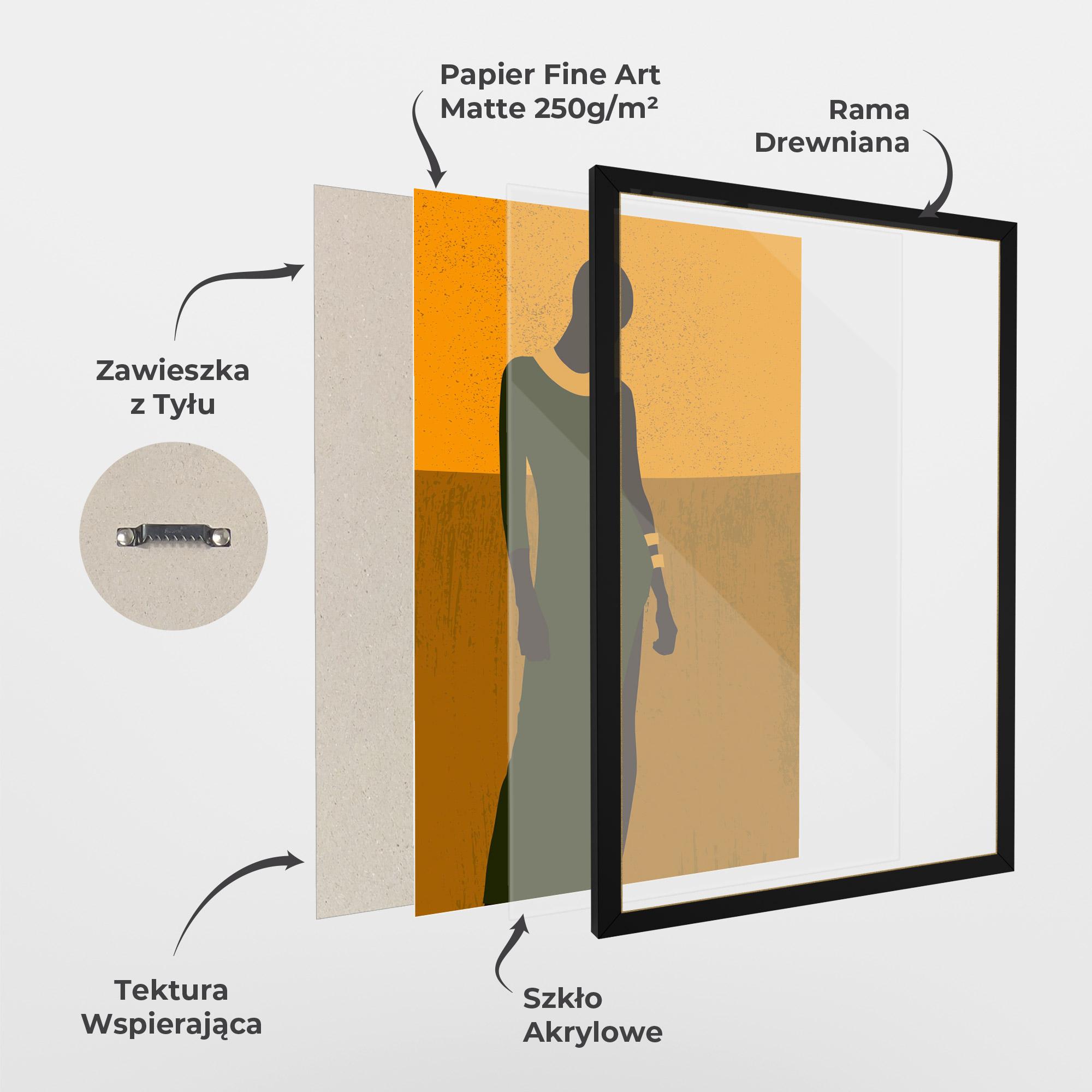 Plakat w Ramie African Dress mockup 1