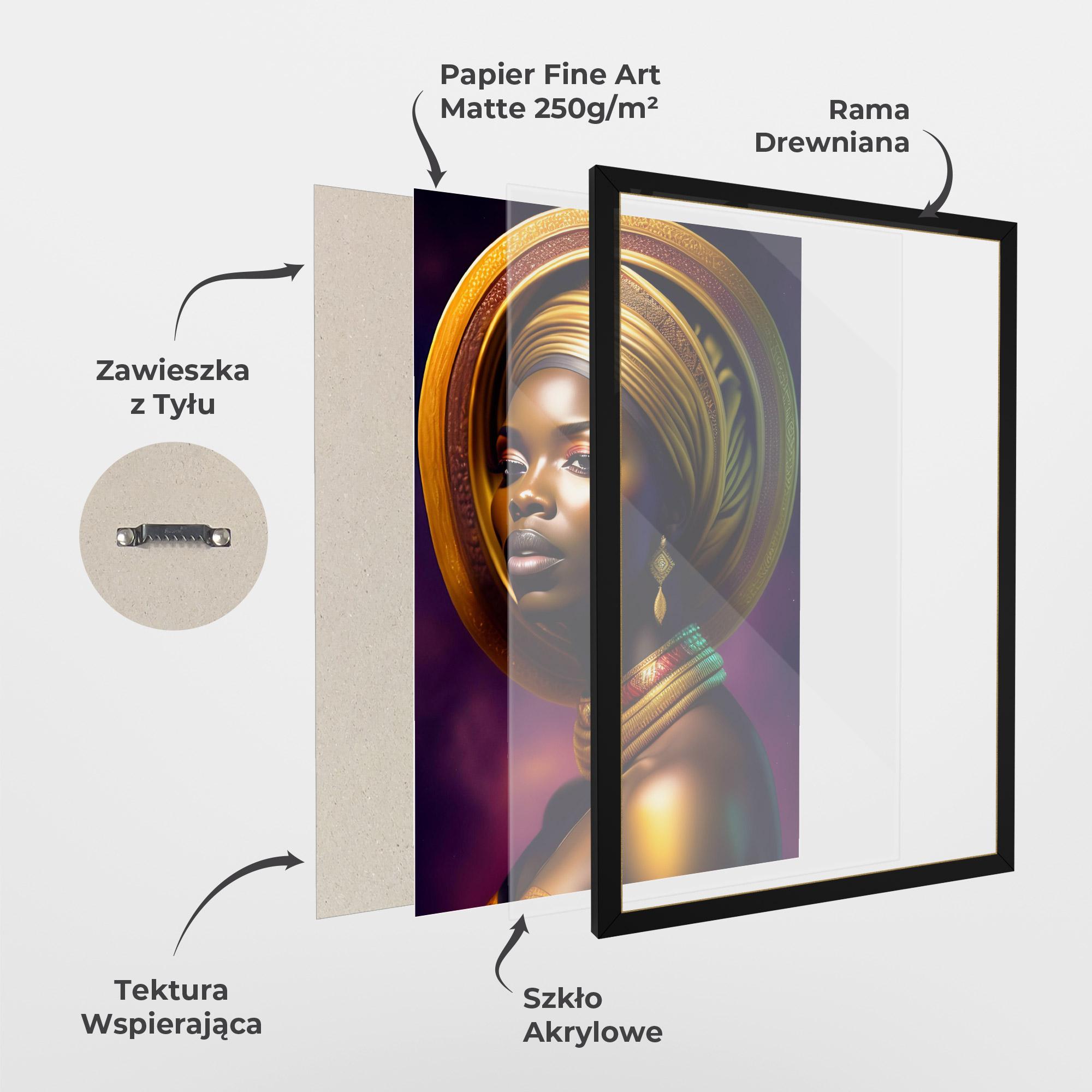 Plakat w Ramie Golden Crown Woman mockup 1