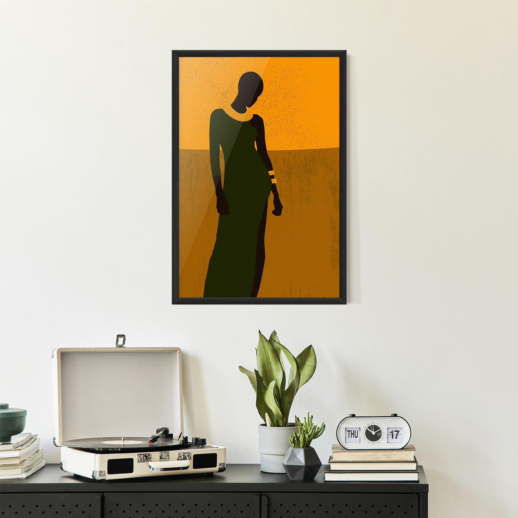 Plakat w Ramie African Dress mockup 2