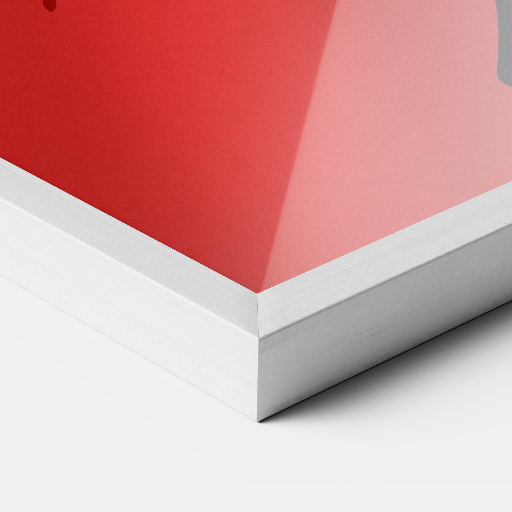 Plakat w Ramie African Red Flower mockup 3