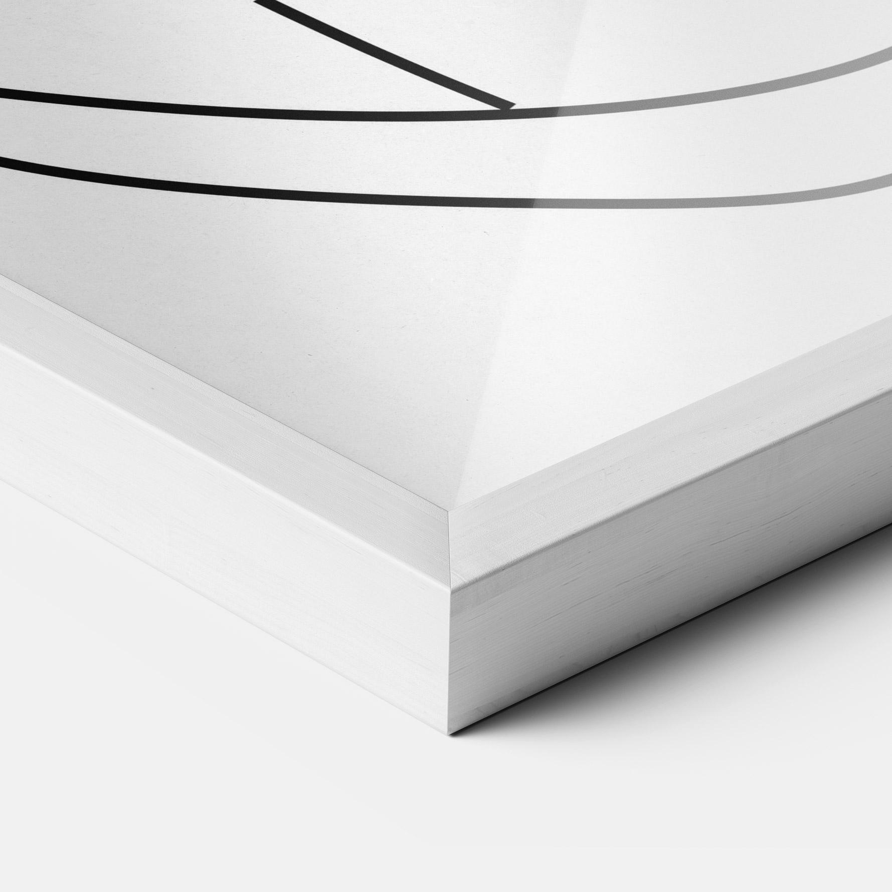 Plakat w Ramie Black Line African mockup 3