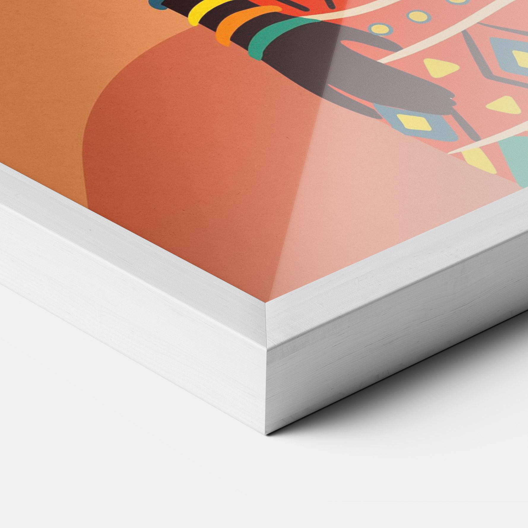 Plakat w Ramie Ethnic African Color mockup 3