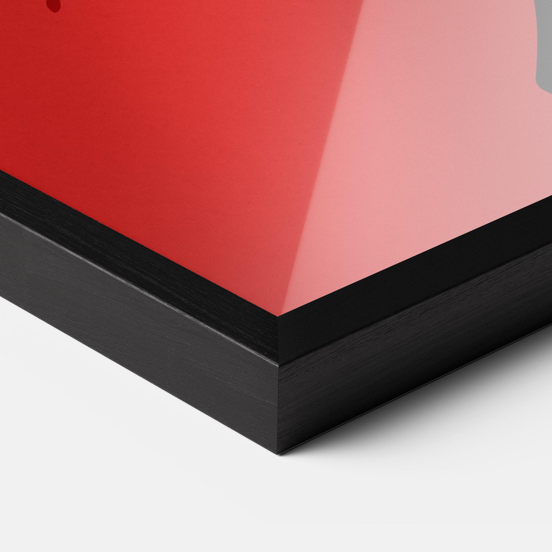 Plakat w Ramie African Red Flower mockup 3