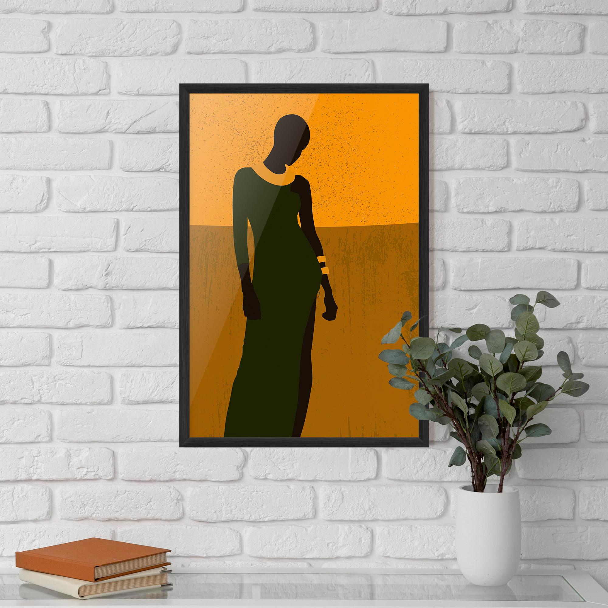 Plakat w Ramie African Dress mockup 5