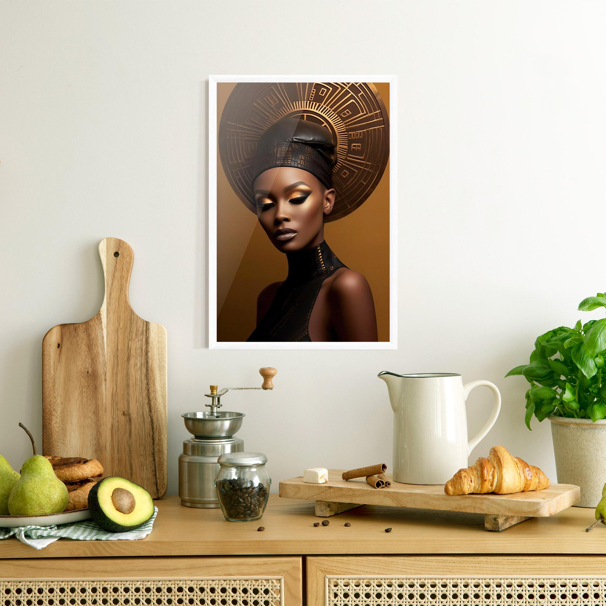 Plakat w Ramie African Abstract Art mockup 8