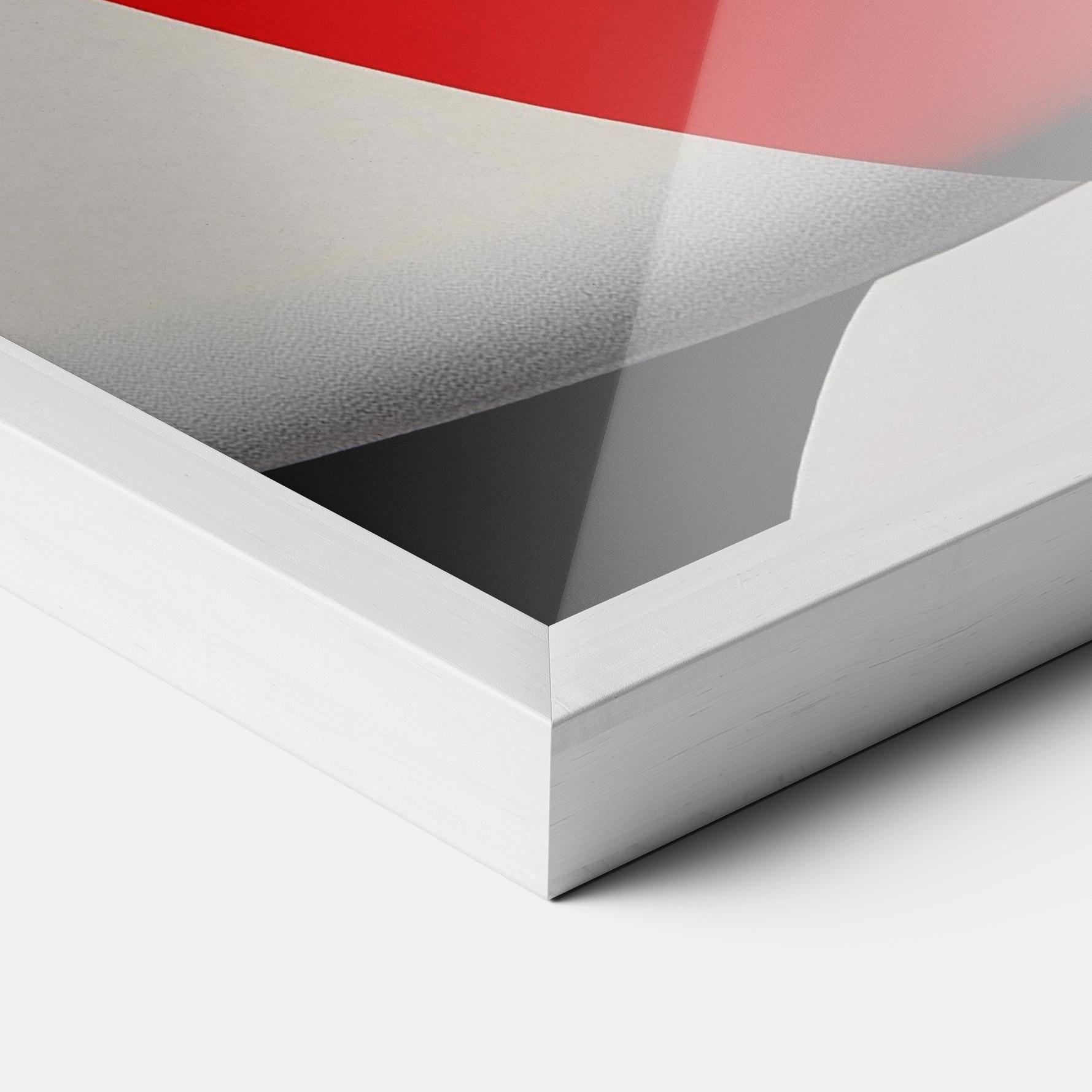 Plakat w Ramie Dark Red Lips mockup 3