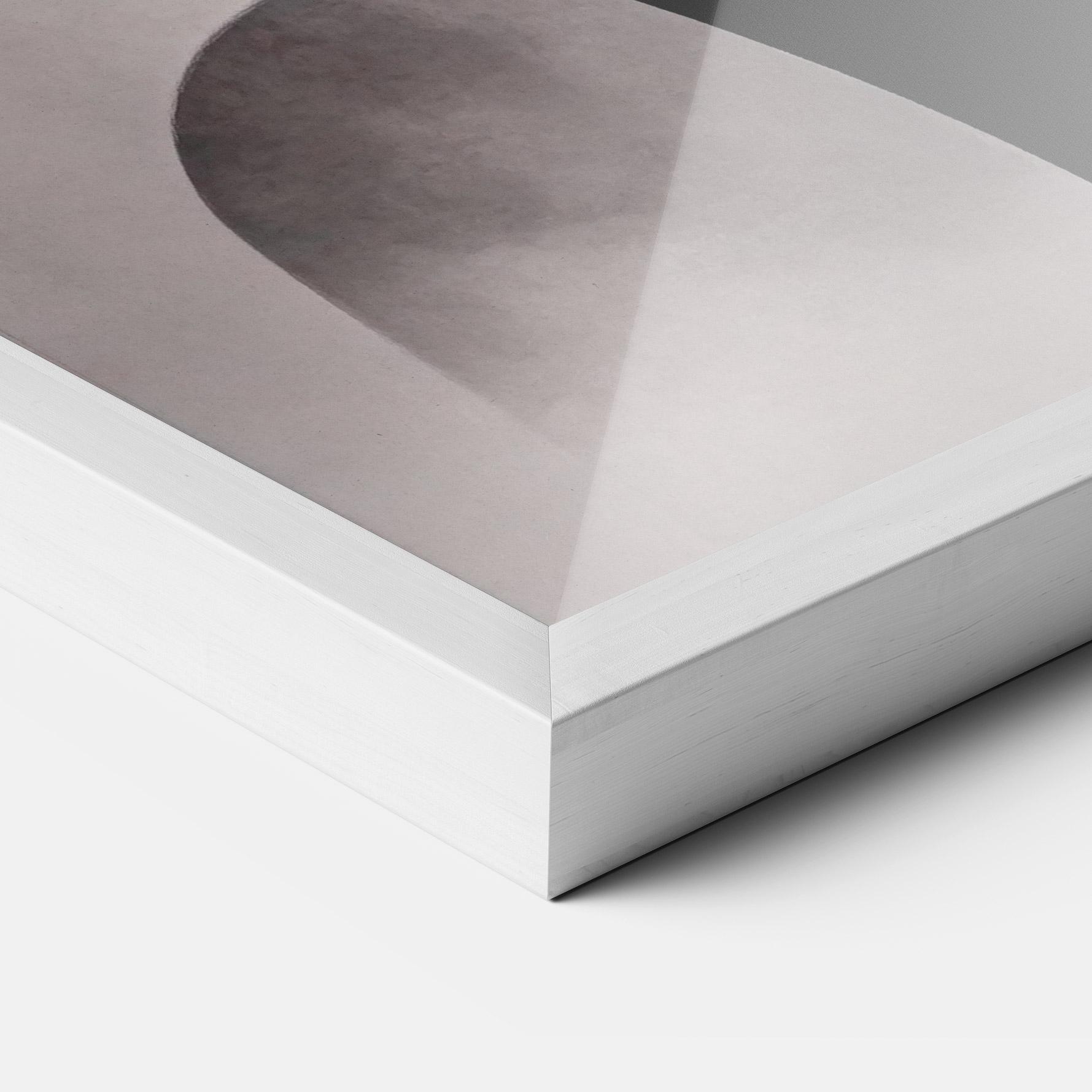 Plakat w Ramie Grey Lips mockup 3