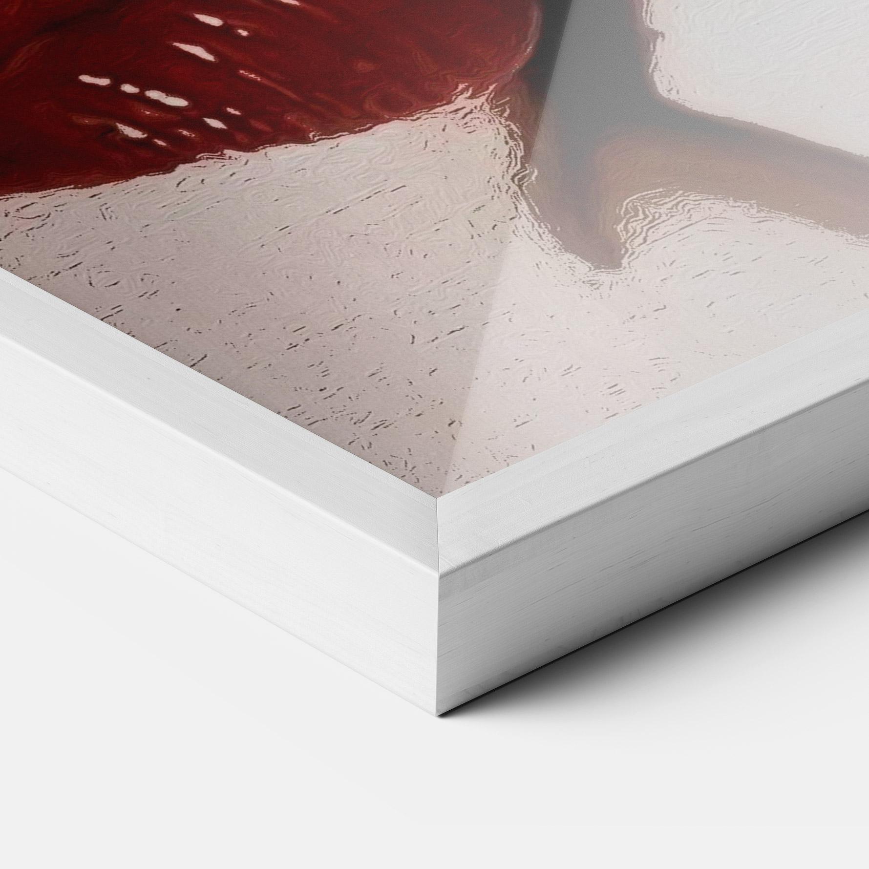 Plakat w Ramie Tree Red Lips mockup 3