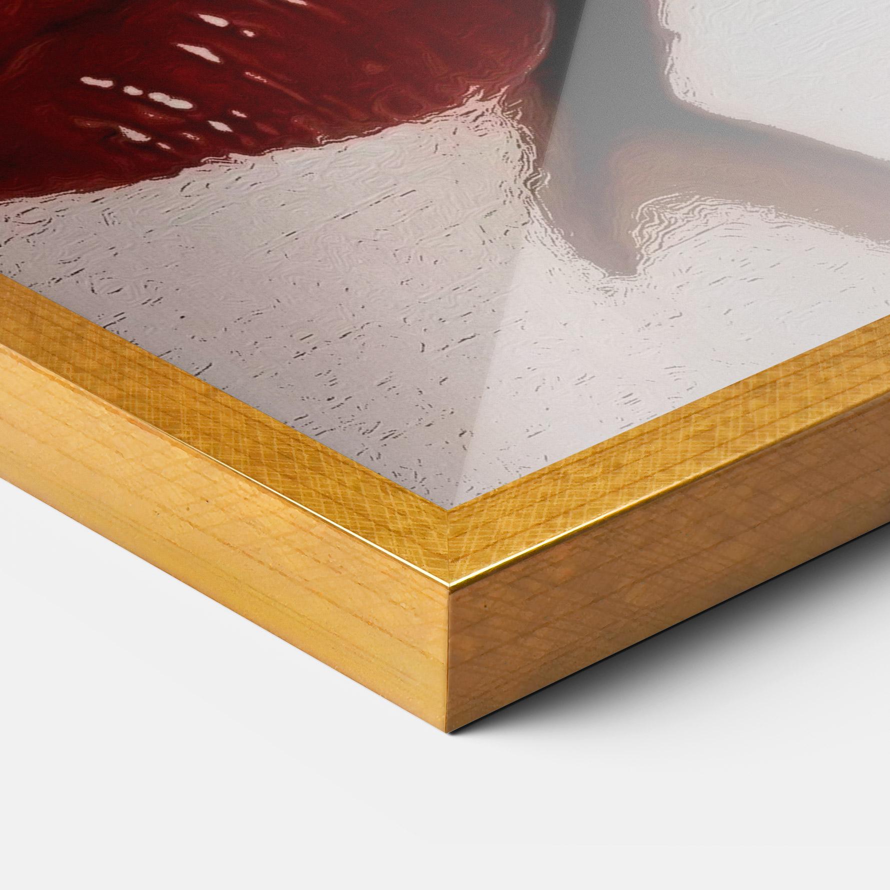 Plakat w Ramie Tree Red Lips mockup 3