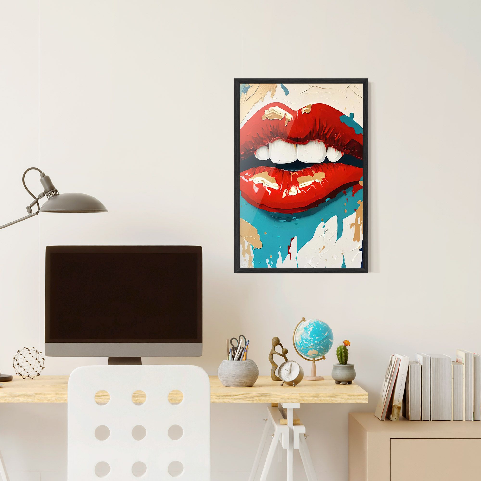 Red Gold Lips mockup 6