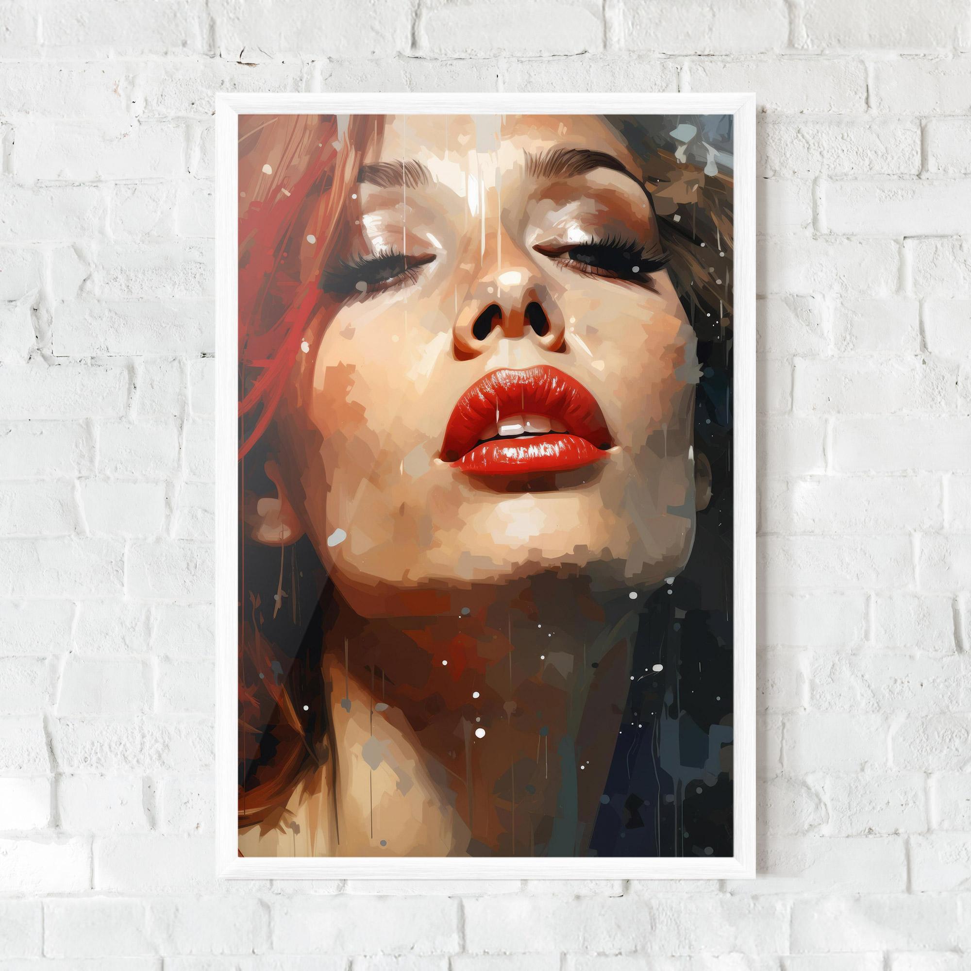 Plakat w Ramie Close Up Look Portrait mockup 0