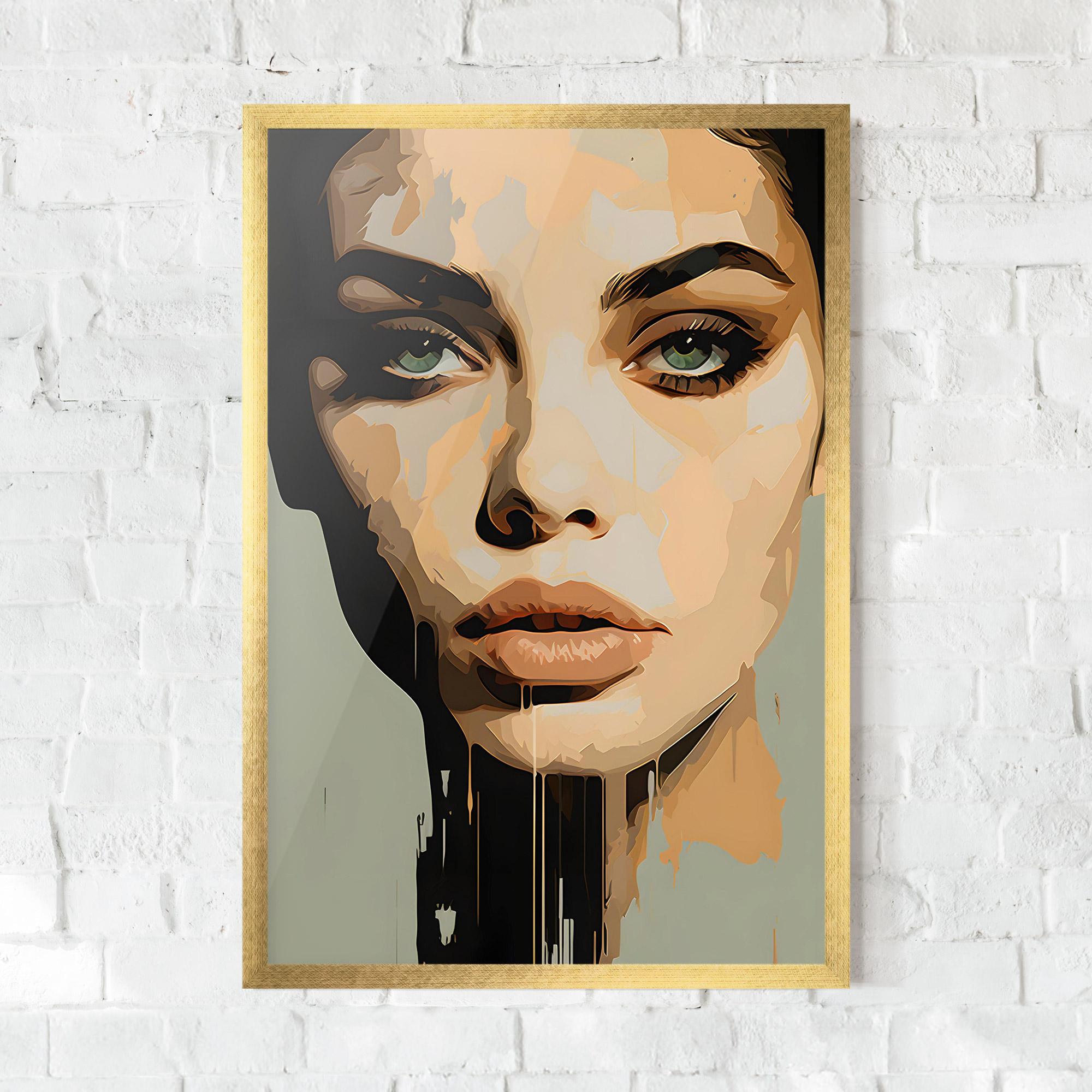 Plakat w Ramie Apologetic Face mockup 0