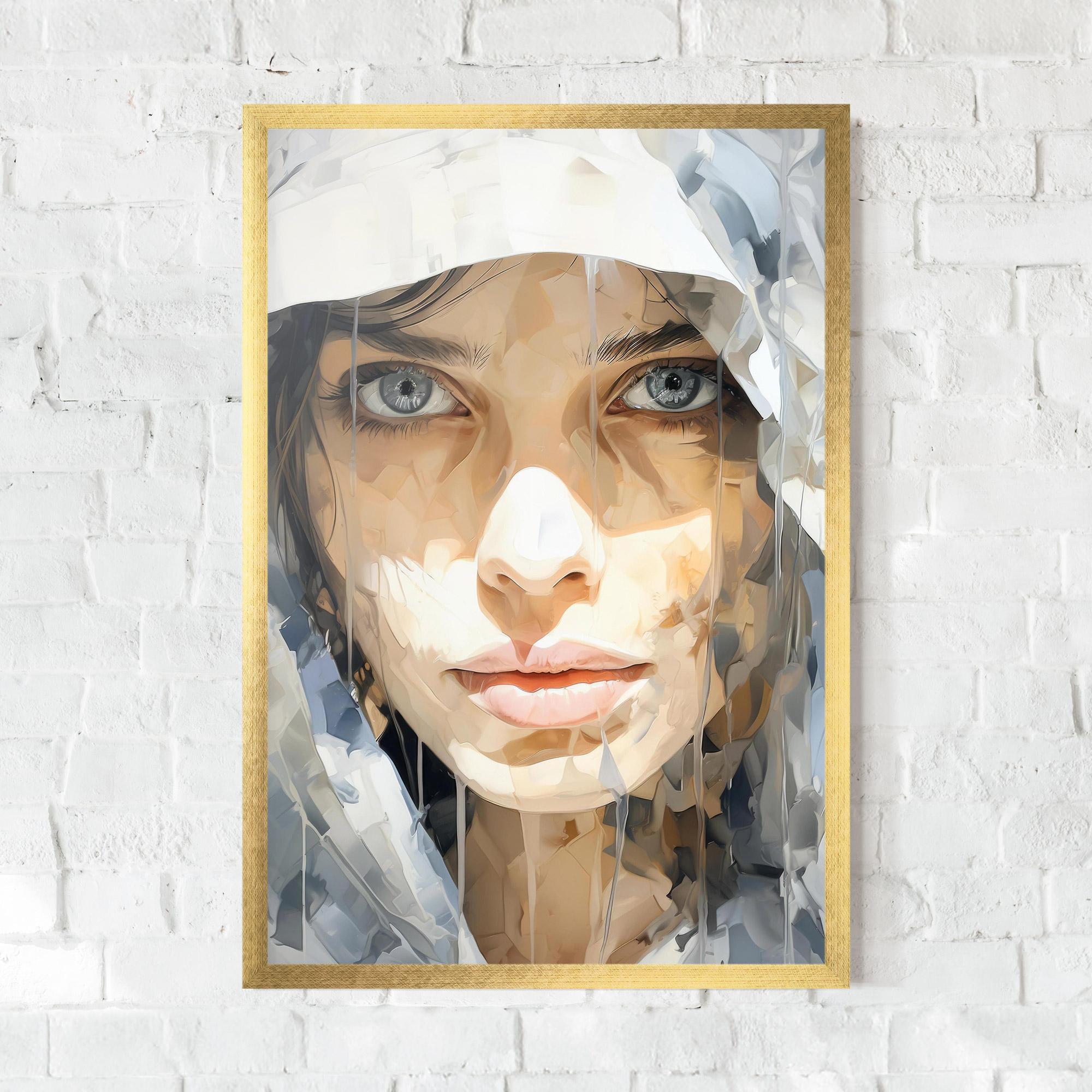 Plakat w Ramie Close Up Portrait mockup 0