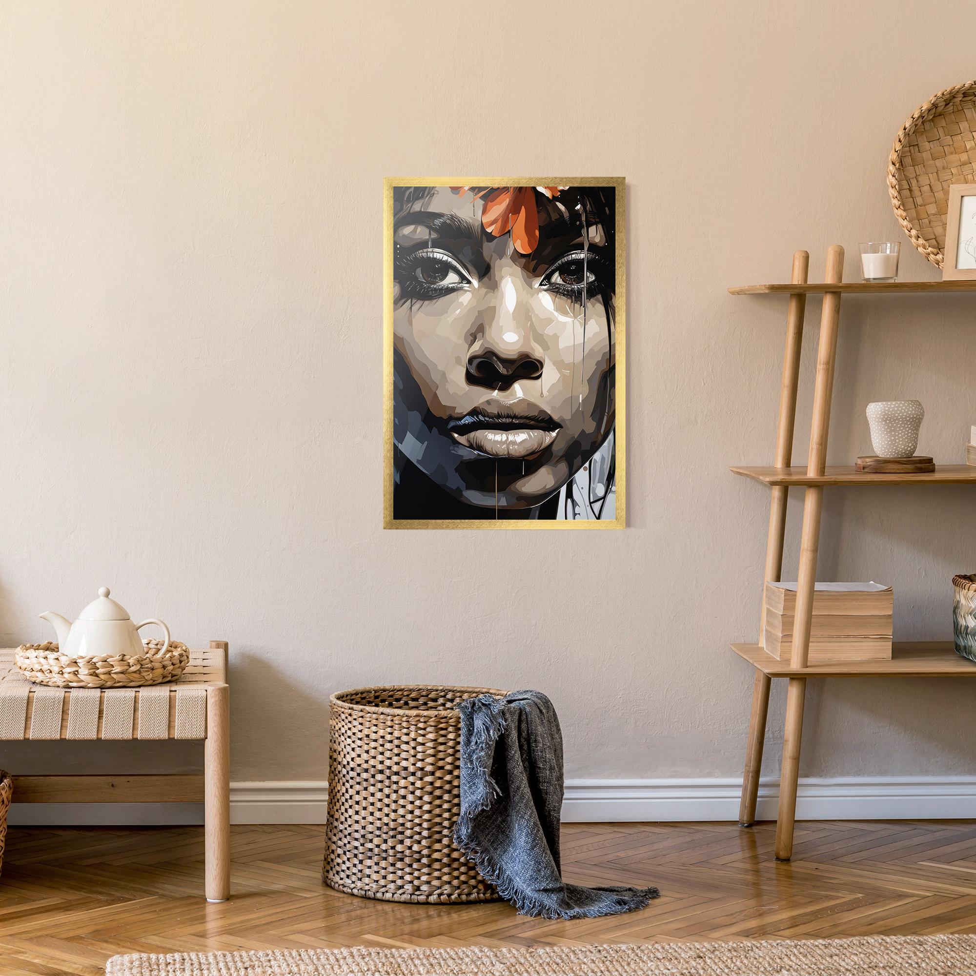 Plakat w Ramie Pretty Girl Portrait mockup 9