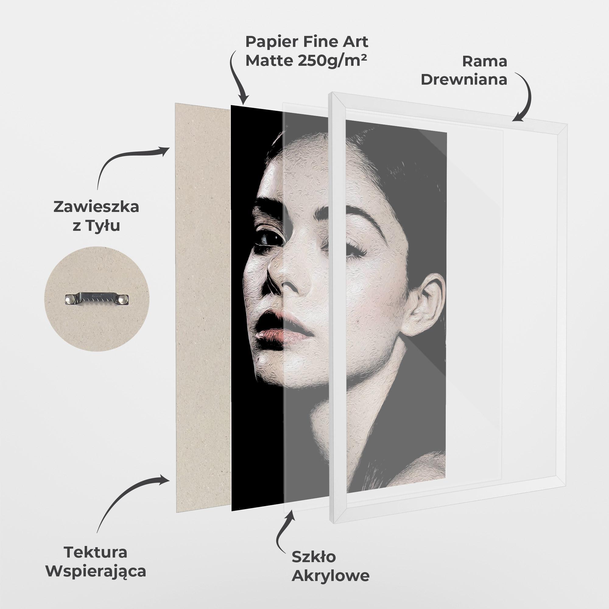 Plakat w Ramie Pretty Portrait Girl mockup 1