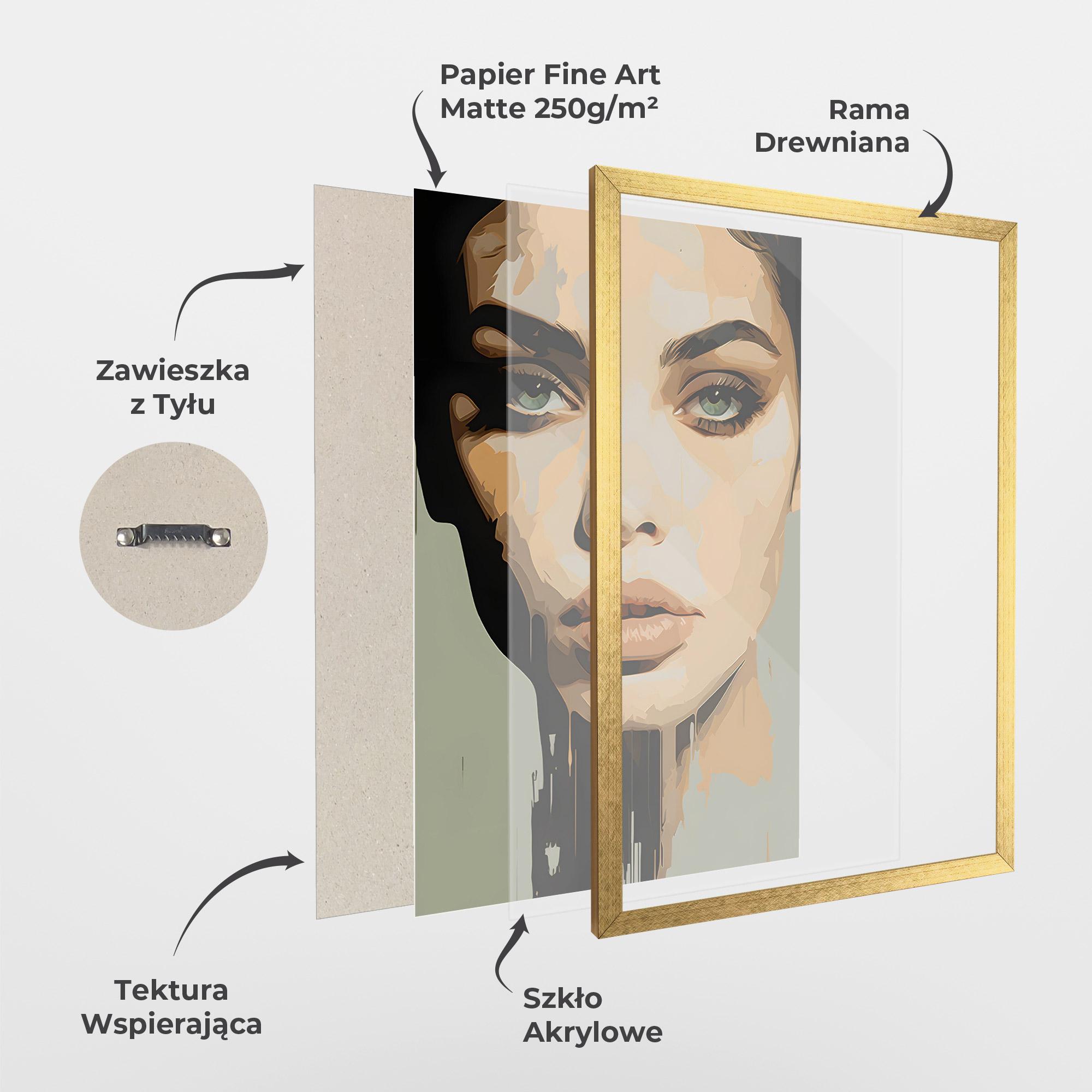 Plakat w Ramie Apologetic Face mockup 1