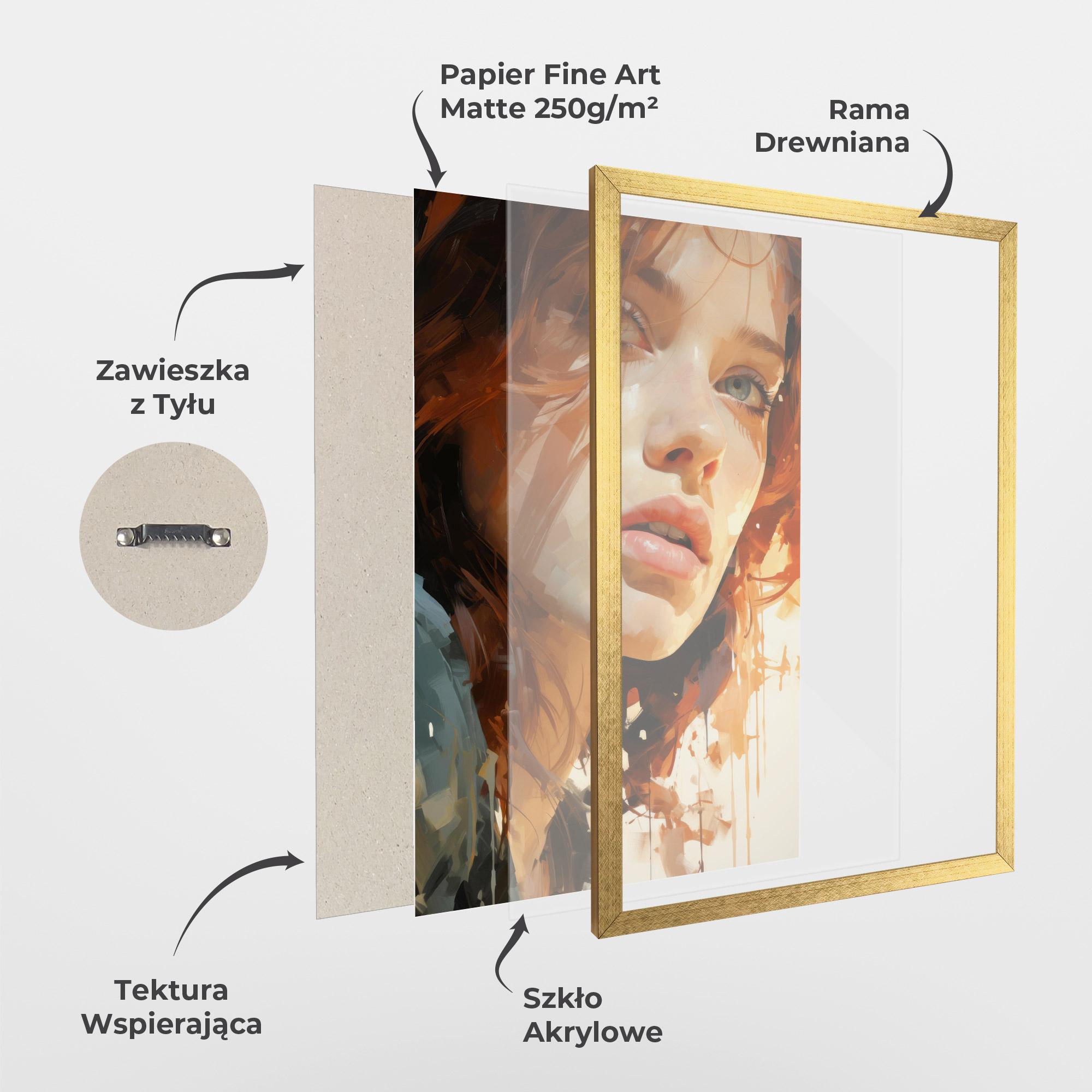 Plakat w Ramie Pretty Woman Portrait mockup 1