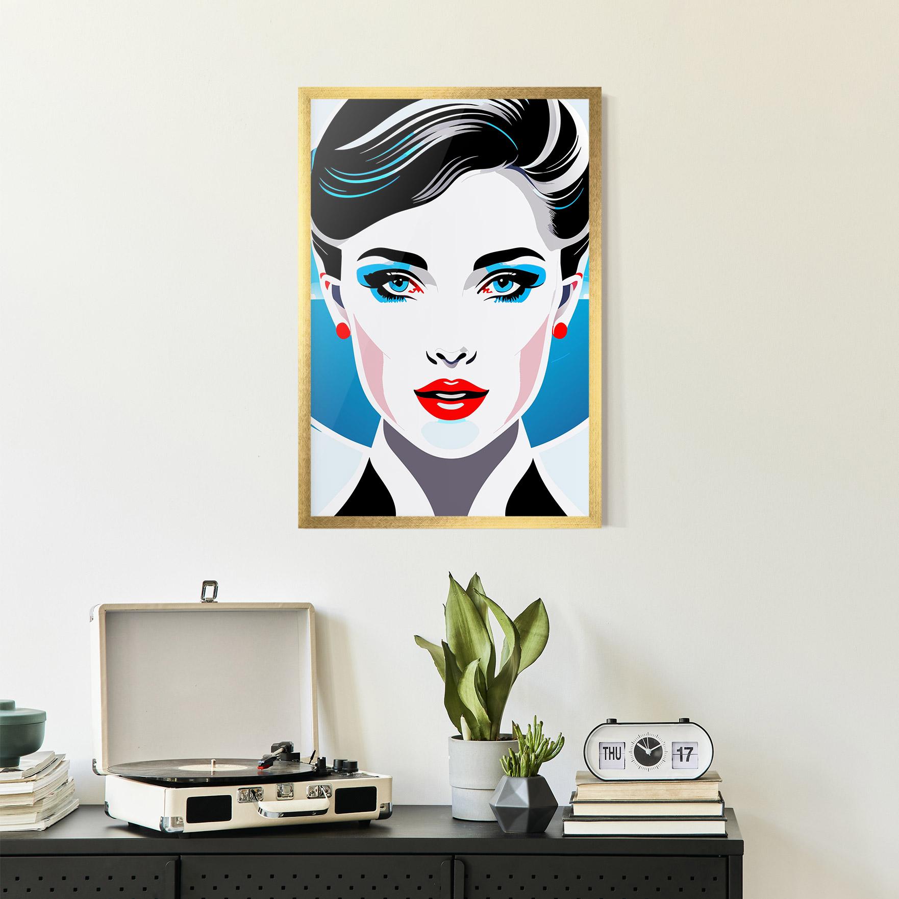 Plakat w Ramie Smart Woman Portrait mockup 2