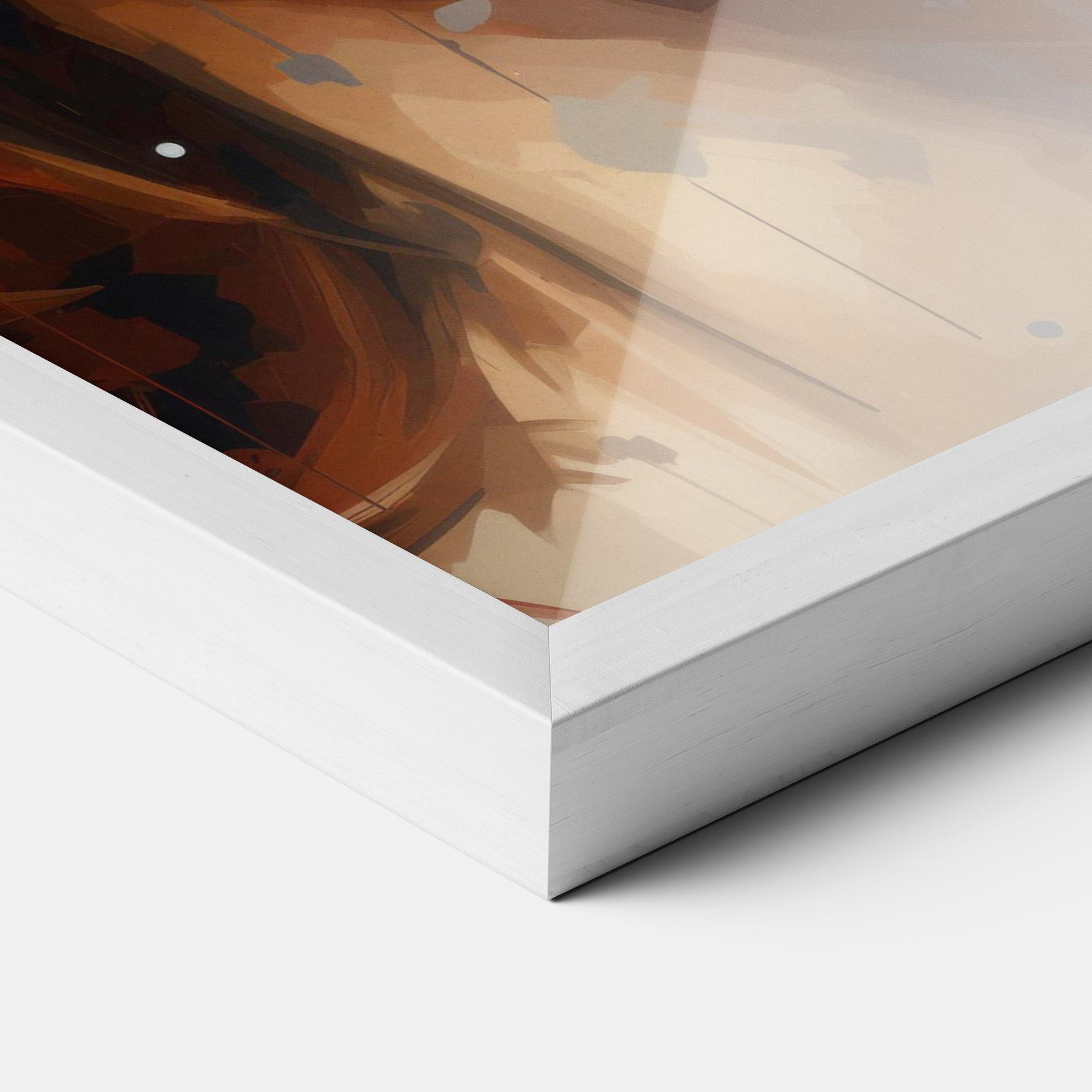 Plakat w Ramie Close Up Look Portrait mockup 3