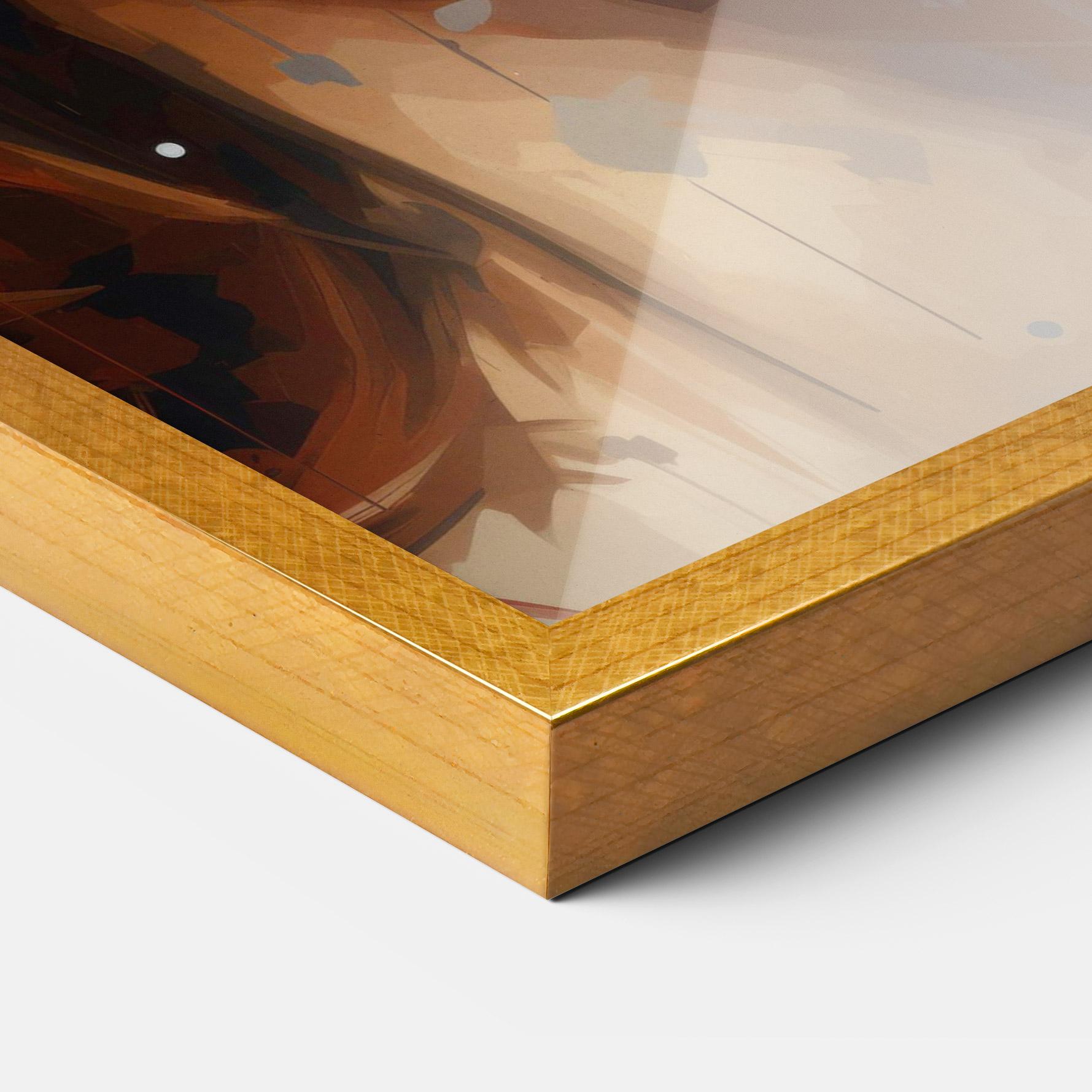 Plakat w Ramie Close Up Look Portrait mockup 3