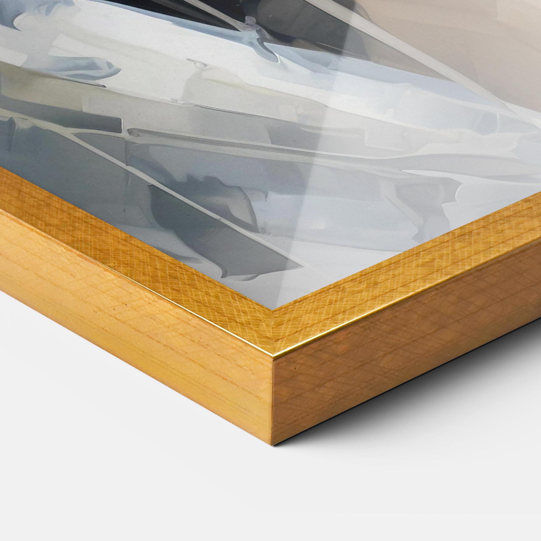 Plakat w Ramie Close Up Portrait mockup 3