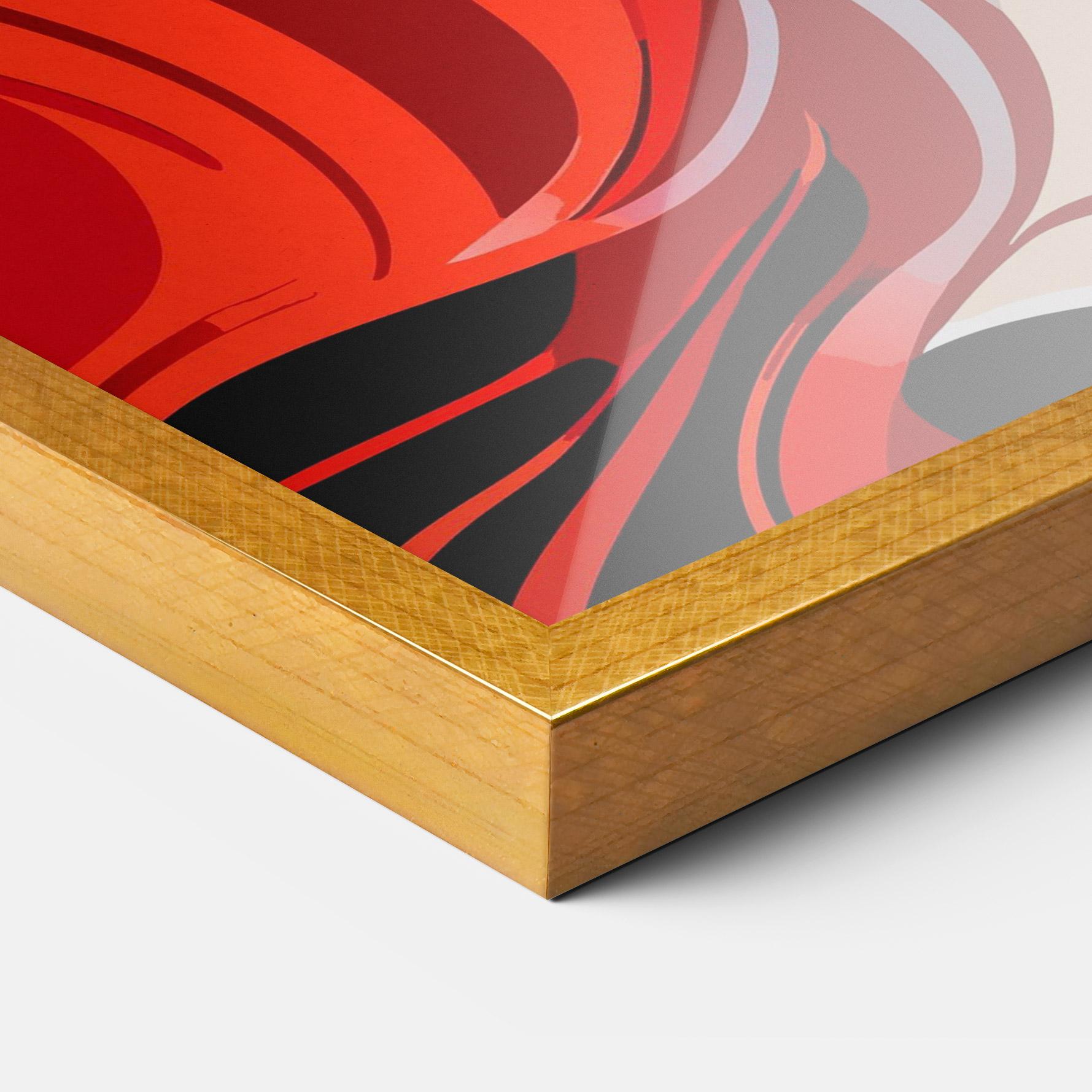 Plakat w Ramie Red Hair Portrait mockup 3