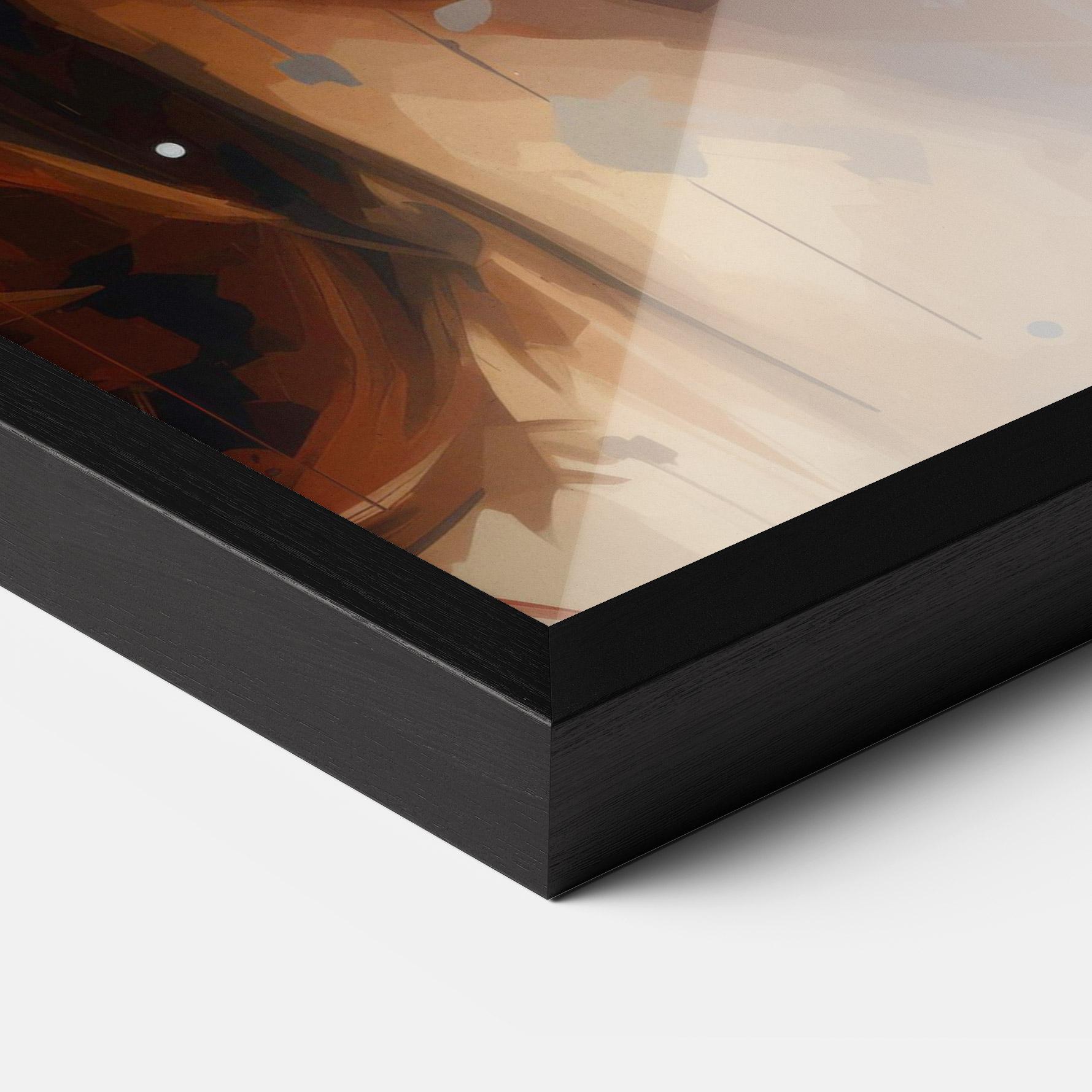 Plakat w Ramie Close Up Look Portrait mockup 3