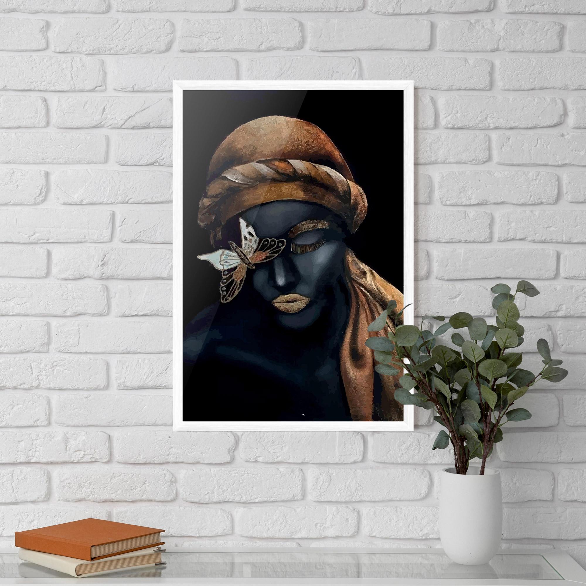 Plakat w Ramie Butterfly Lady mockup 5