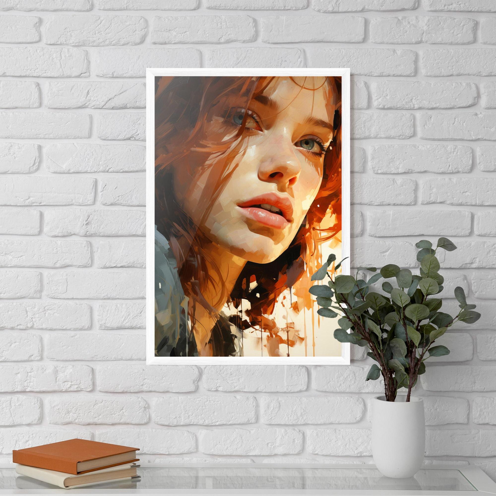 Plakat w Ramie Pretty Woman Portrait mockup 5