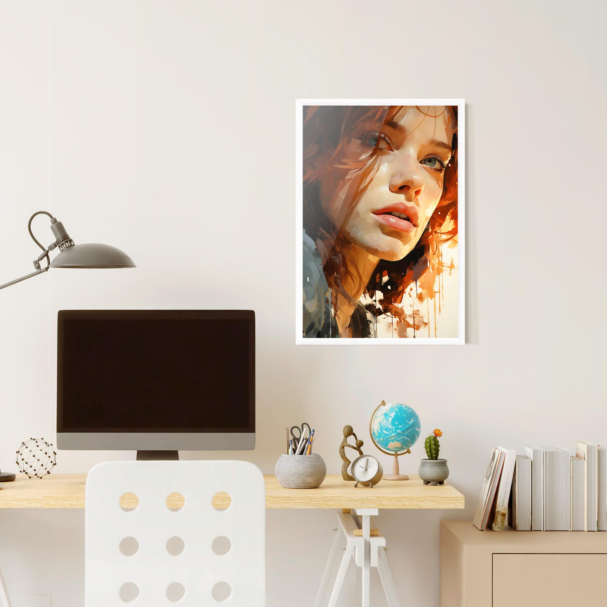 Plakat w Ramie Pretty Woman Portrait mockup 6