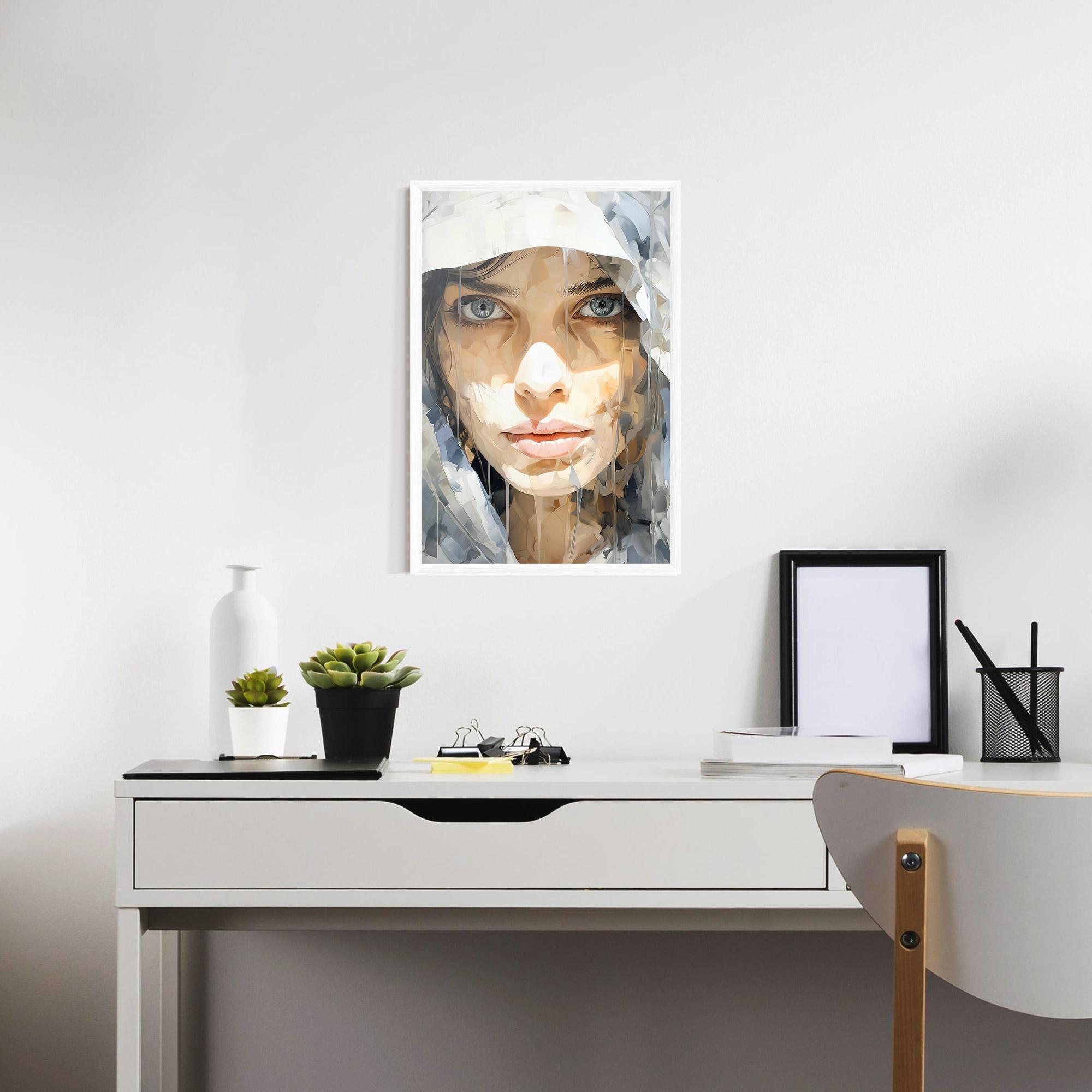 Plakat w Ramie Close Up Portrait mockup 7