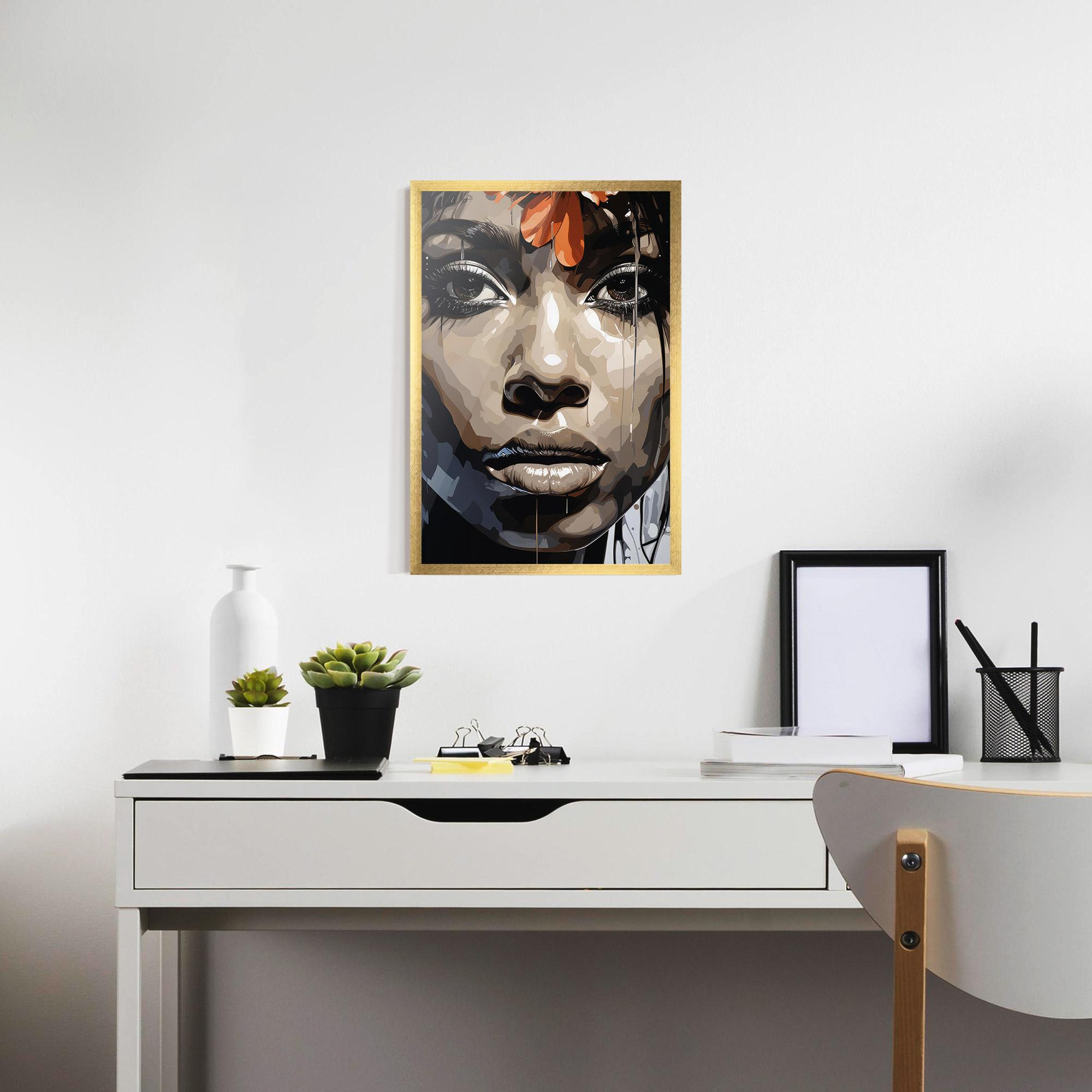 Plakat w Ramie Pretty Girl Portrait mockup 7