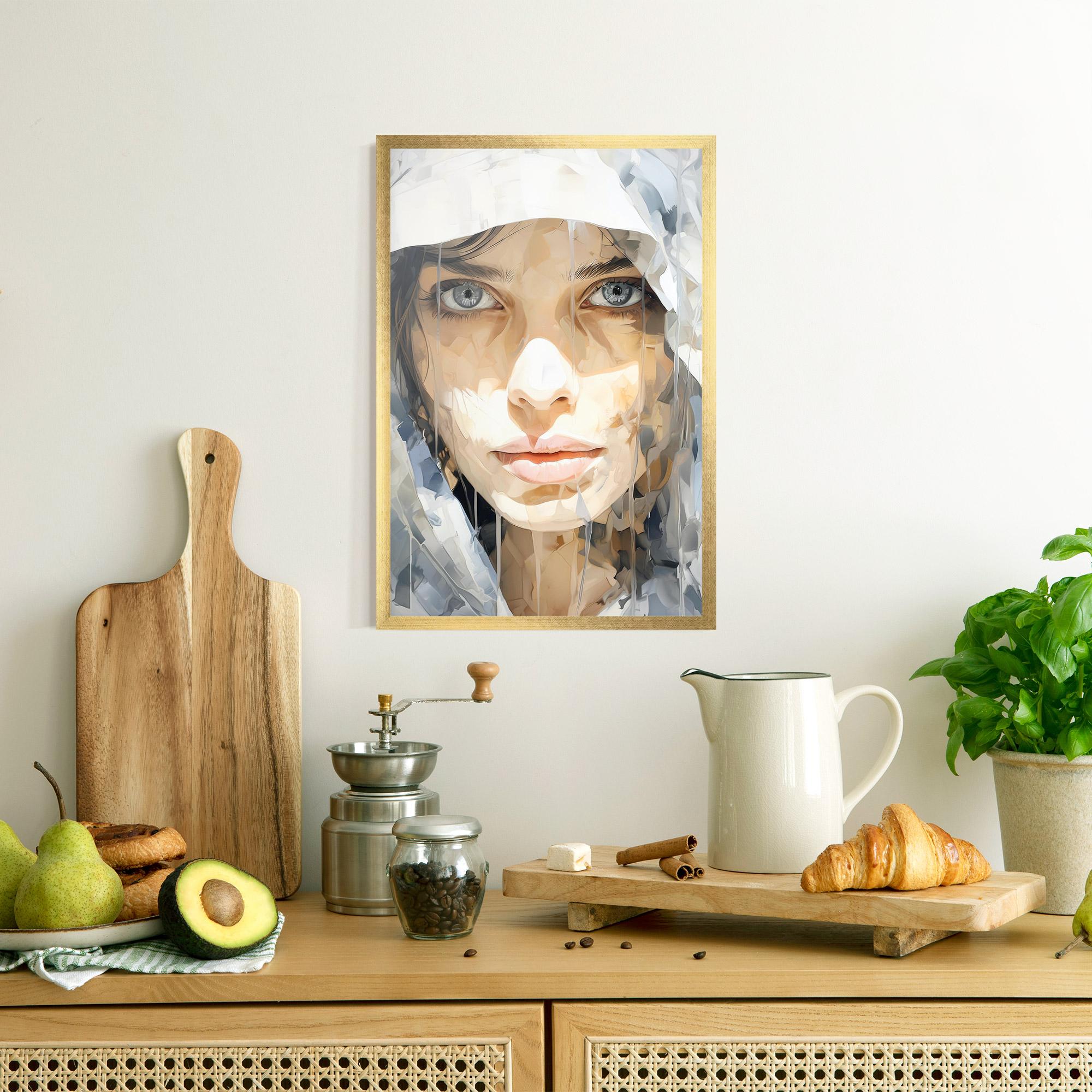 Plakat w Ramie Close Up Portrait mockup 8