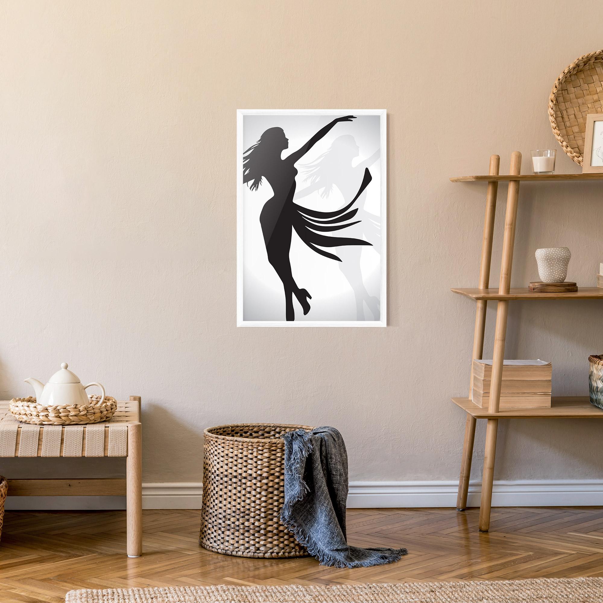 Plakat w Ramie Dance Shilouette mockup 9