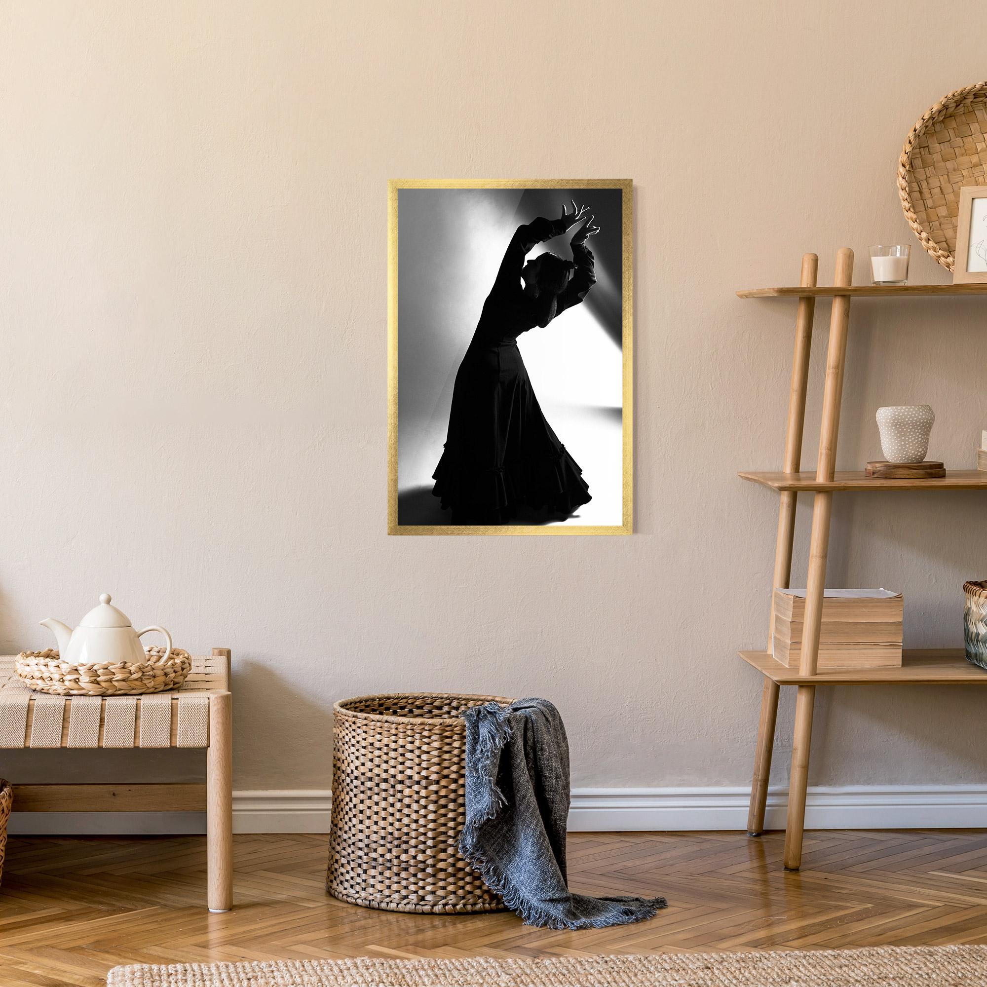 Plakat w Ramie Full Shot Dancer mockup 9