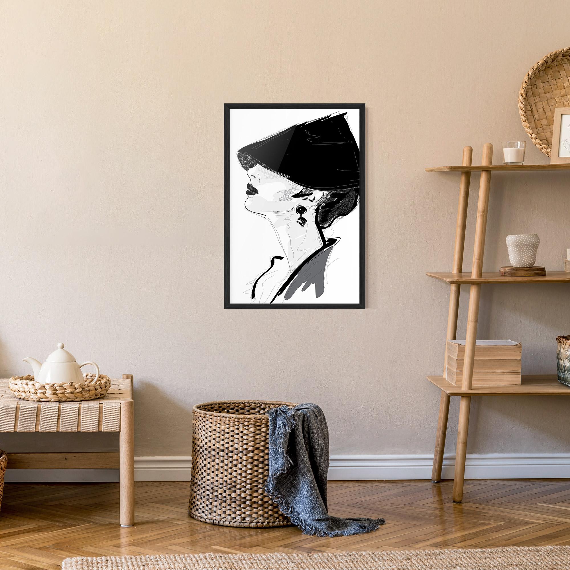 Plakat w Ramie Asian Shilouette mockup 9