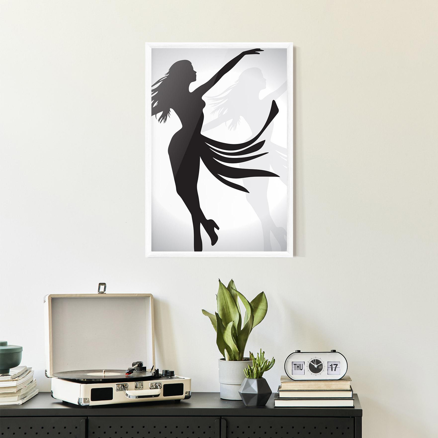 Plakat w Ramie Dance Shilouette mockup 2